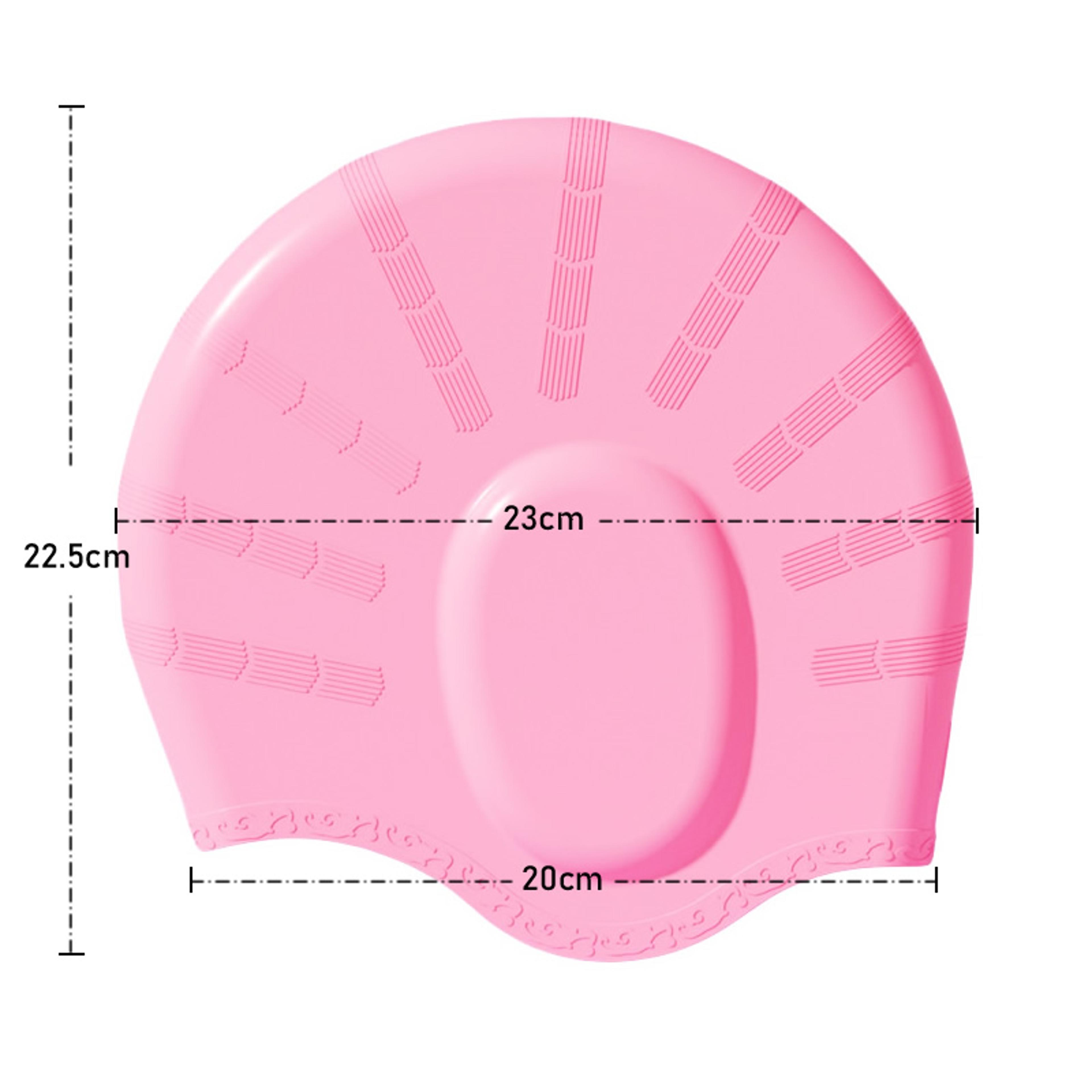 Waterproof Silicone Swim Cap For Long Hair With Ear Protection 1