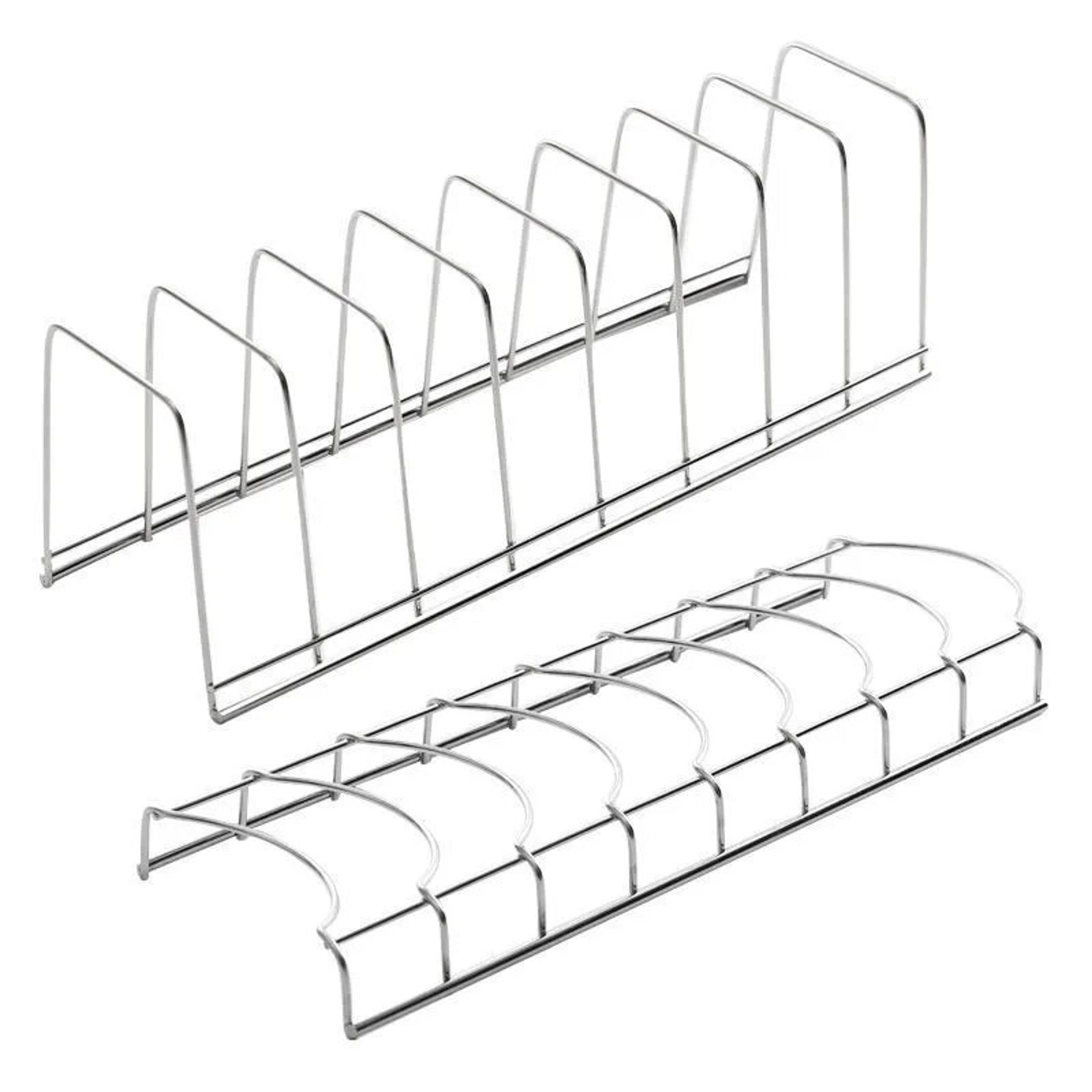 stainless steel kitchen organizer: bowl & dish drainer rack