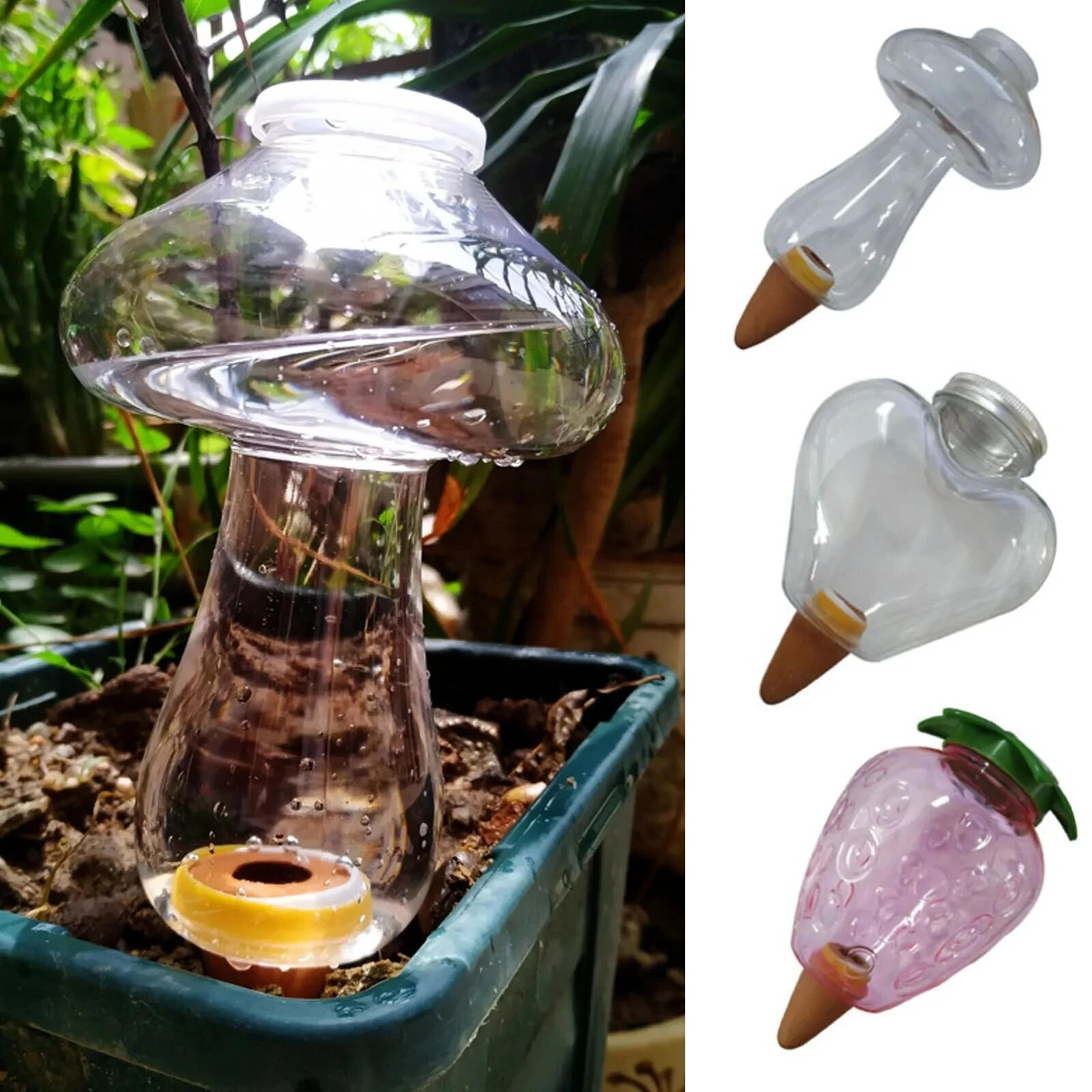 garden automatic watering tool: indoor drip irrigation system for potted plants - houseplant waterers spike for elk/chri