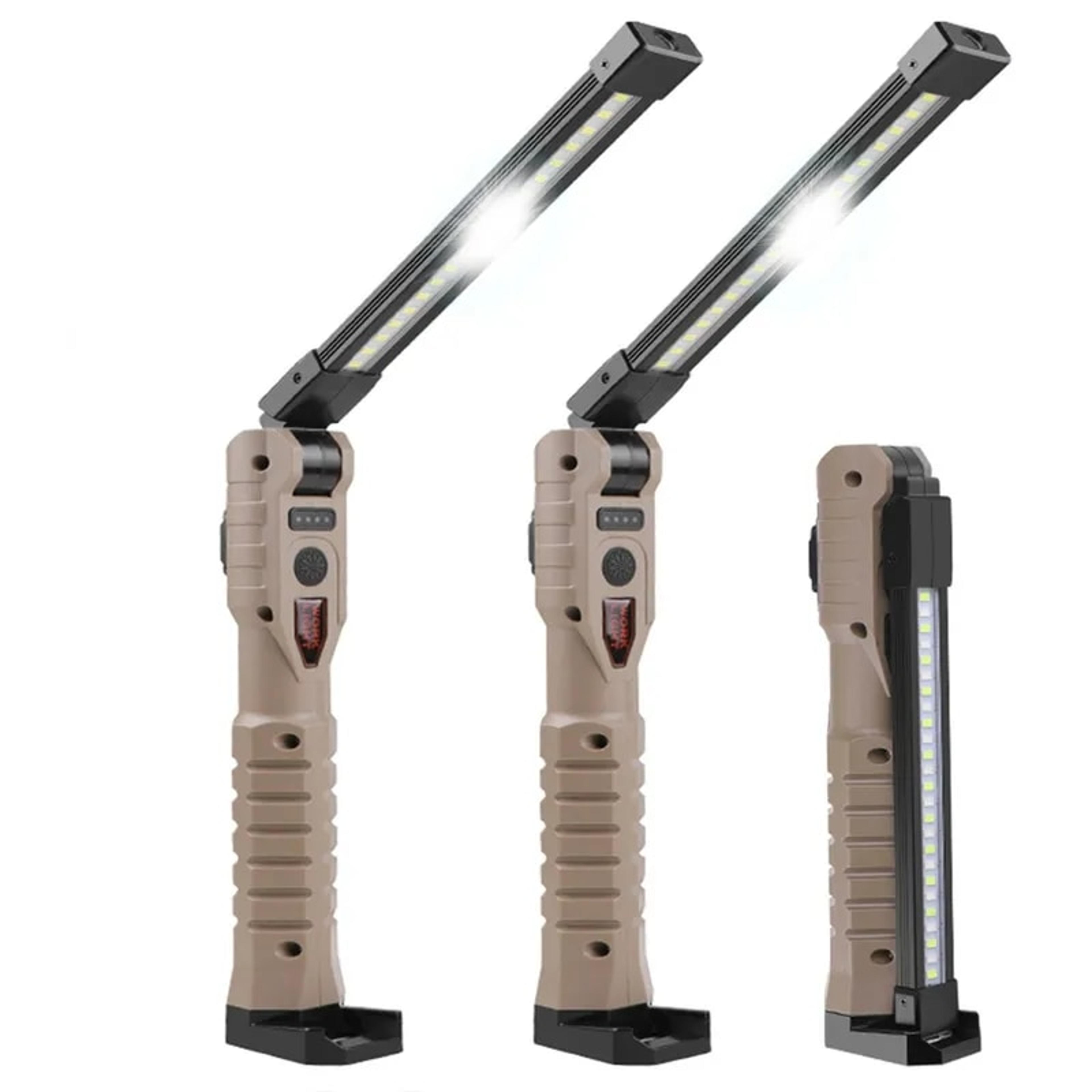 1000 lumens usb rechargeable led work light with power capacity indicator - handheld flashlight for outdoor car repair