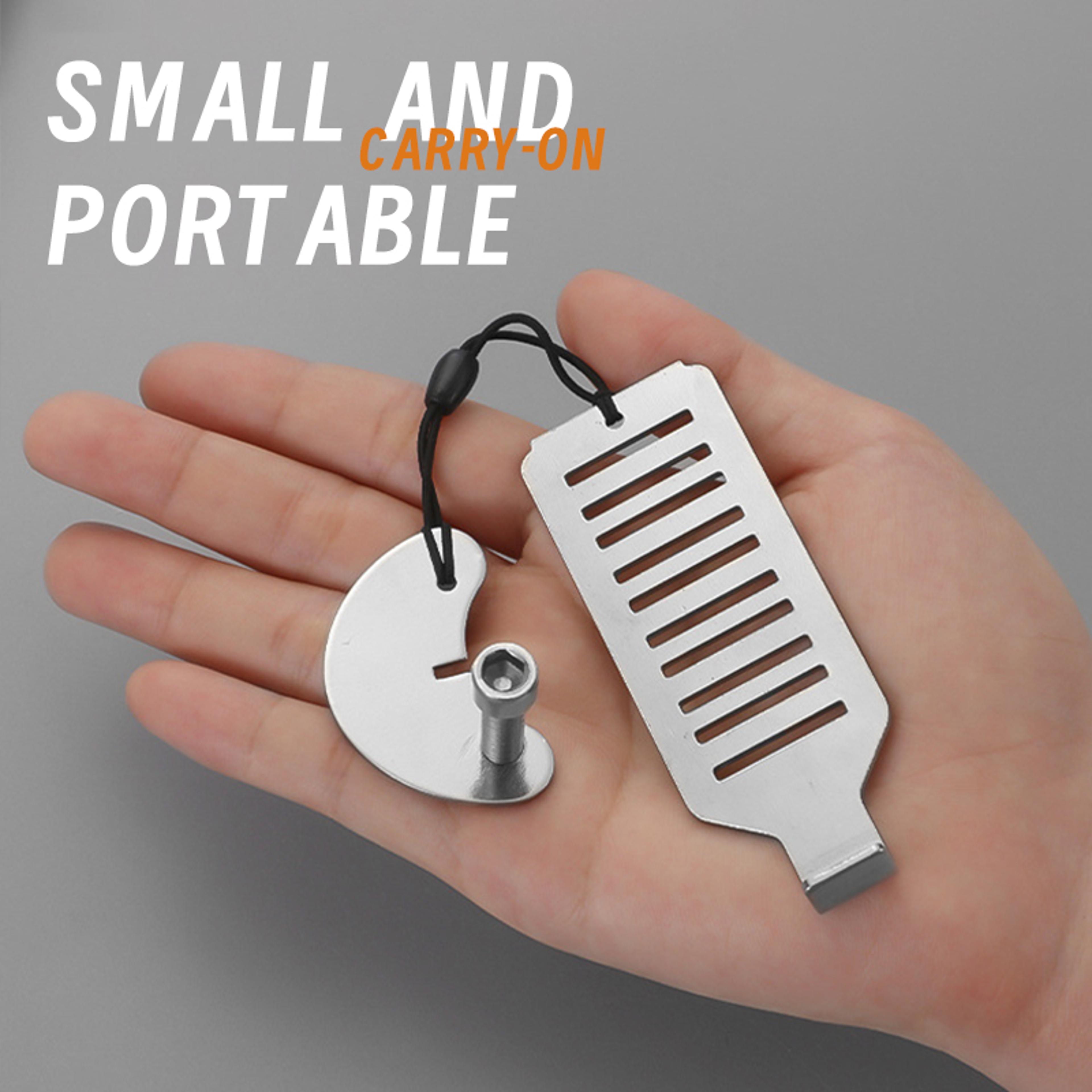 Stainless Steel Portable Door Lock For Travel Safety And Hotel Security 1