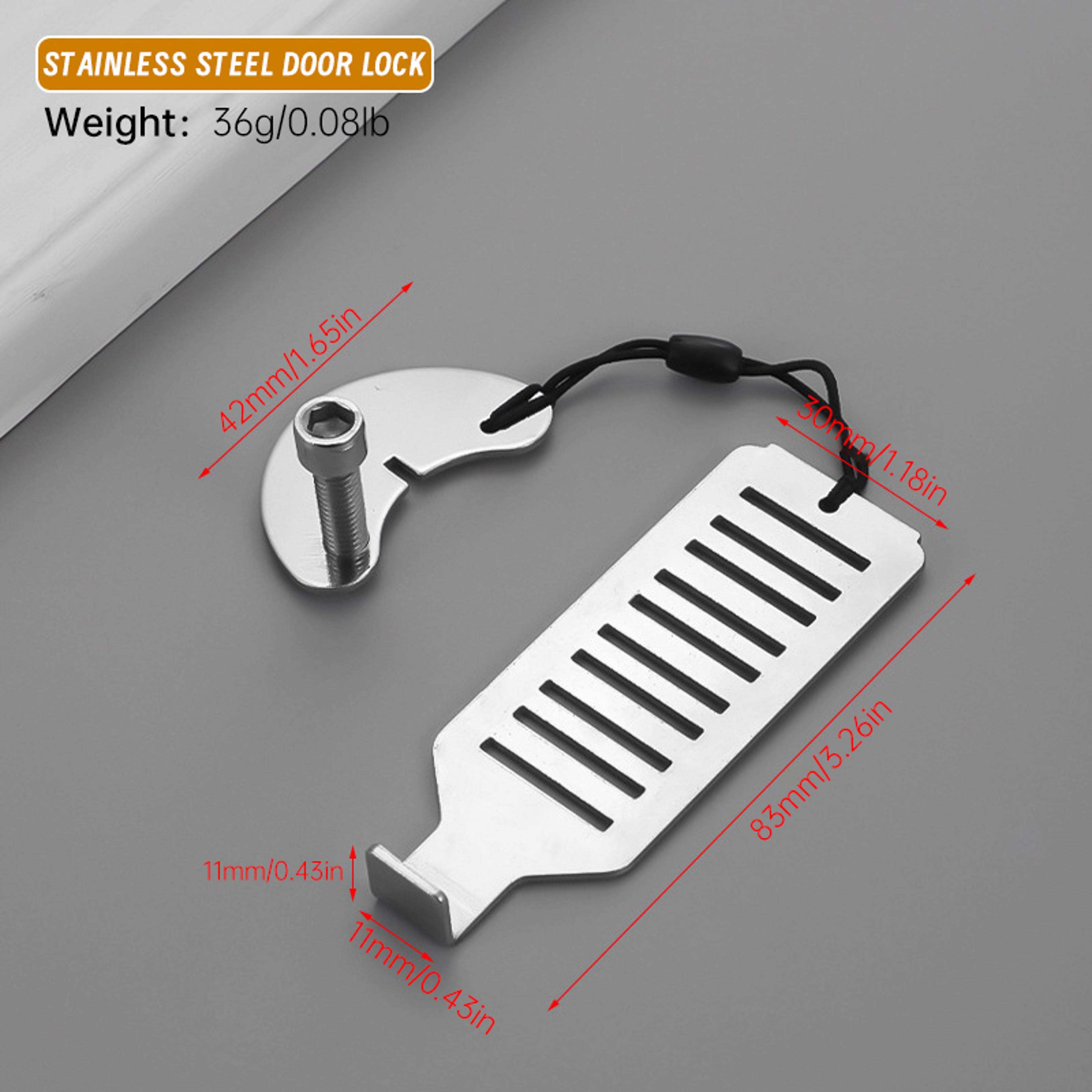 Stainless Steel Portable Door Lock For Travel Safety And Hotel Security 4