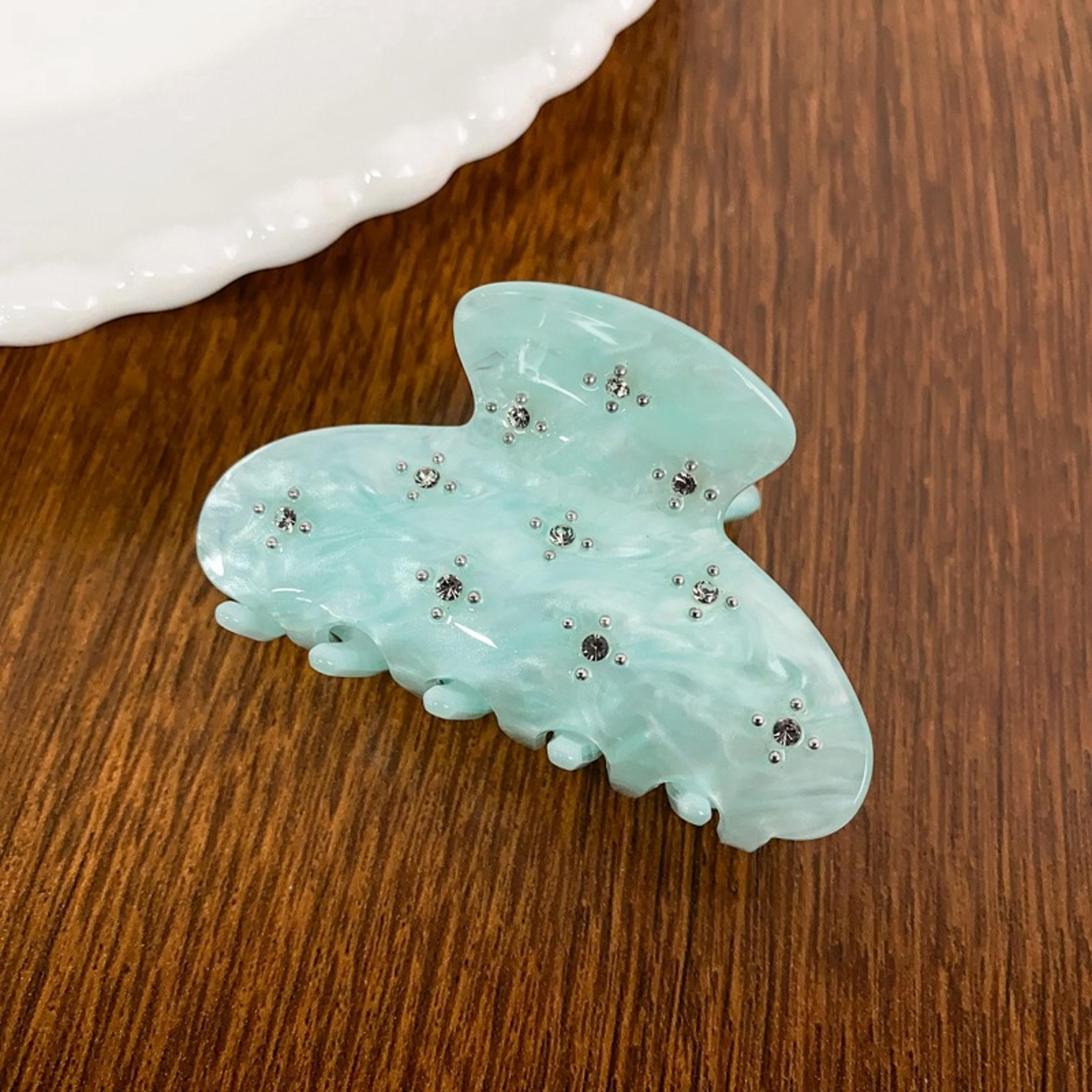 Shell Sparkle Hair Claw Clip With Rhinestones Elegant Shell Hair Clip For Everyday Styling 8