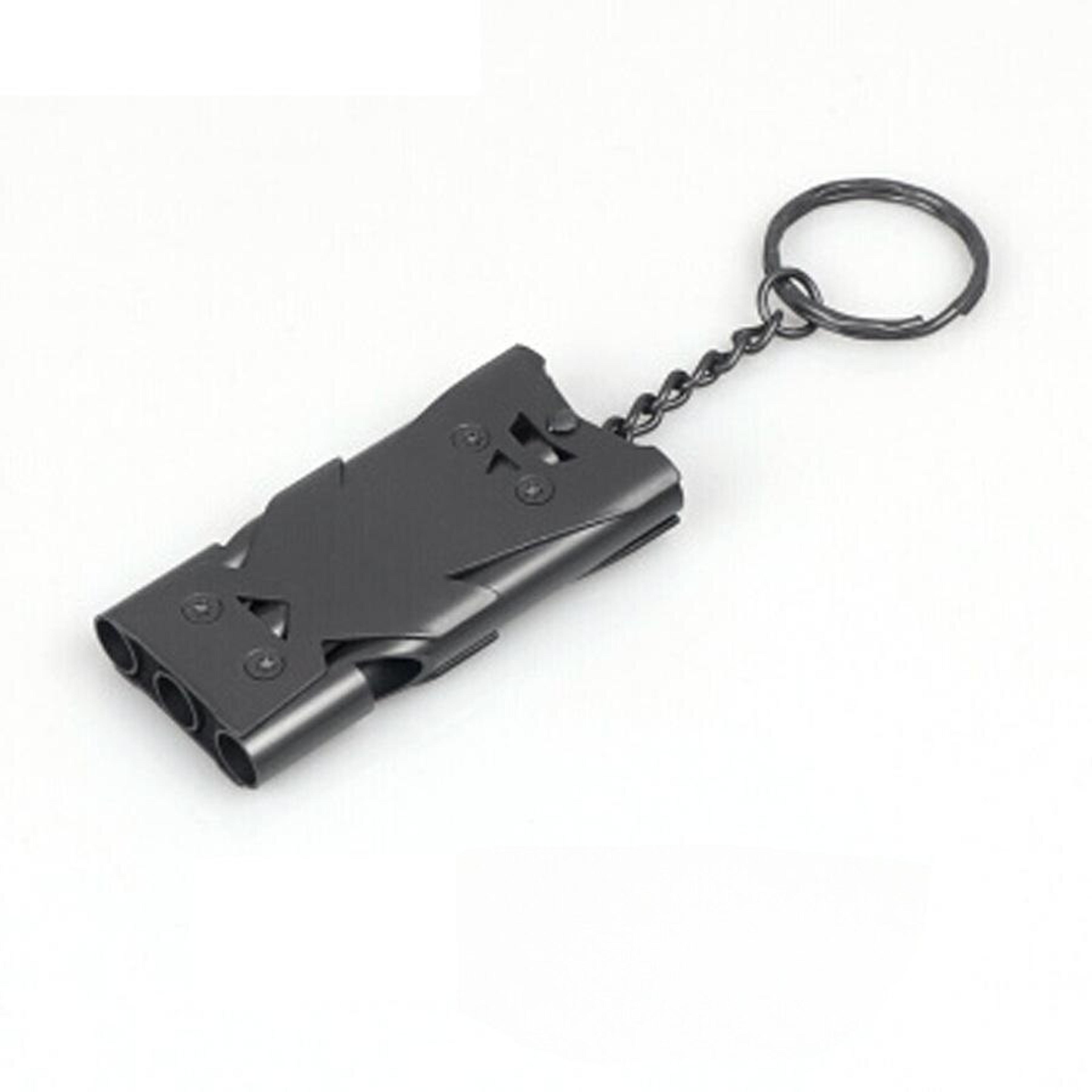 Double Pipe Emergency Whistle Keychain High Decibel Survival Whistle For Camping Hiking  Safety 6
