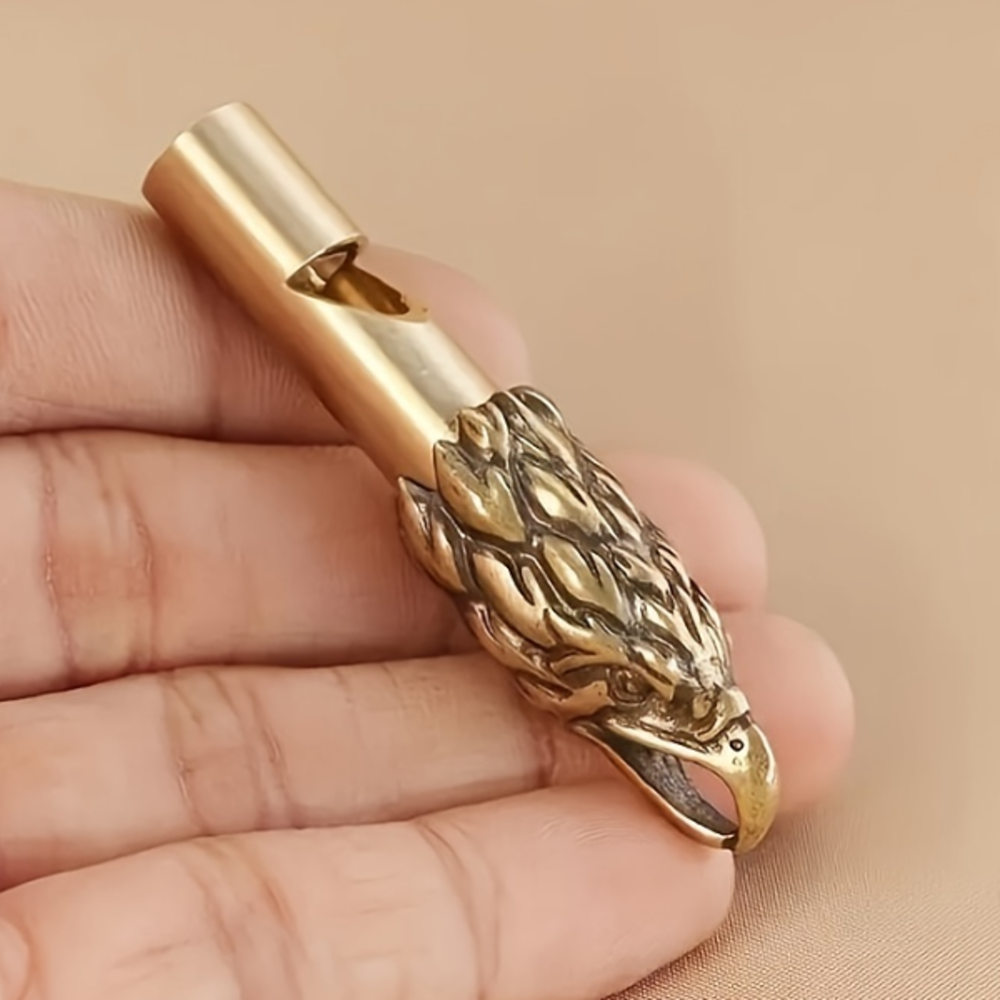 copper eagle head survival whistle for camping hiking emergency safety