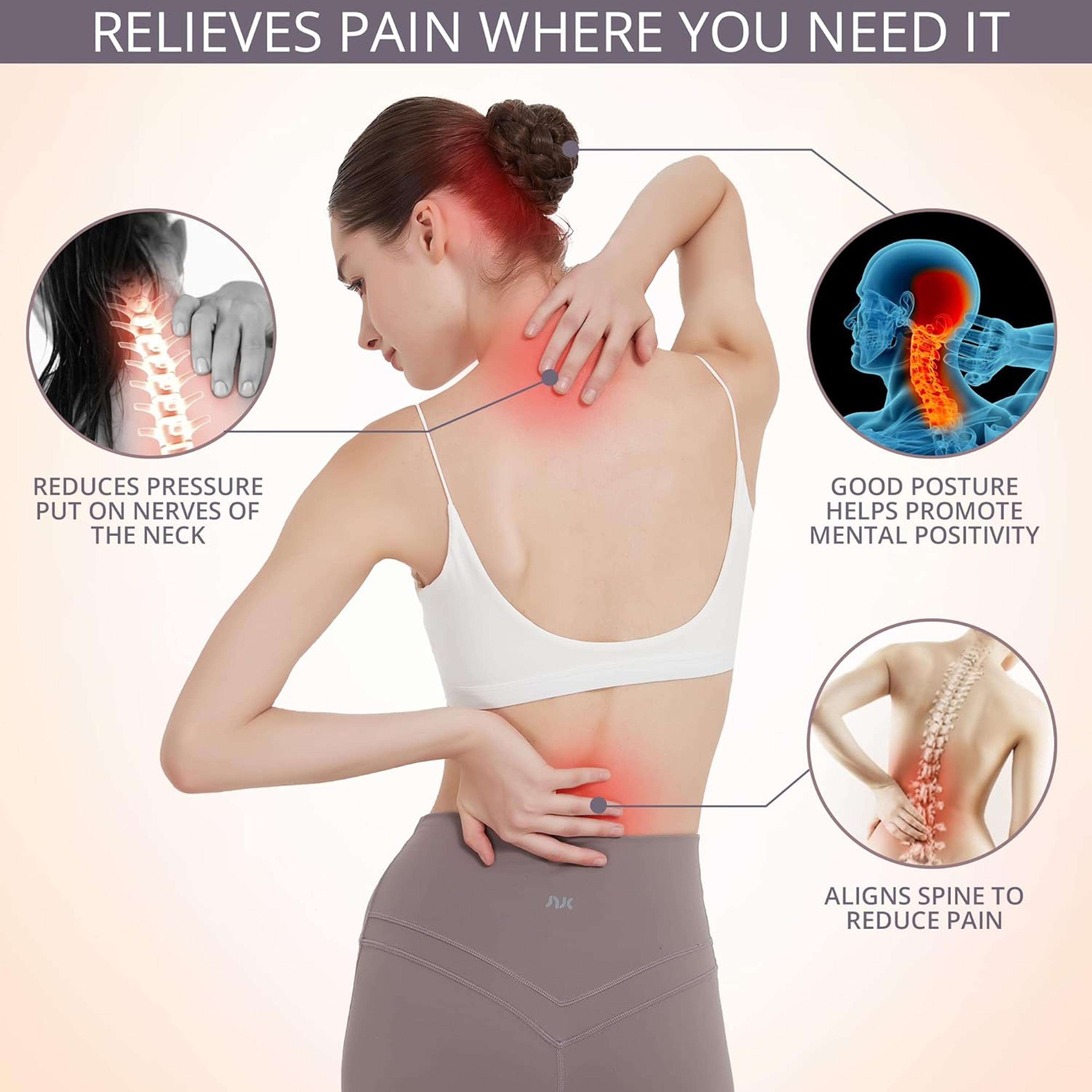 Posture Corrector Adjustable Back Support Brace For Better Shoulder  Spine Alignment 3