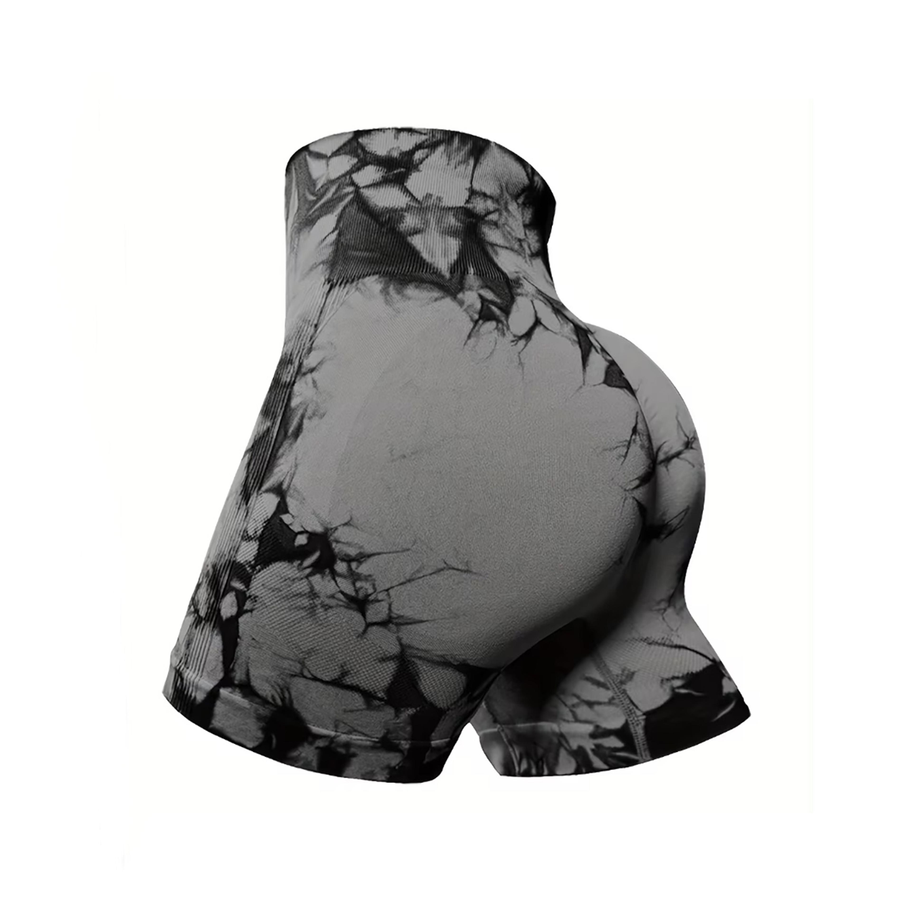High Waisted Yoga Shorts Seamless Tie Dye Workout Shorts For Women 4