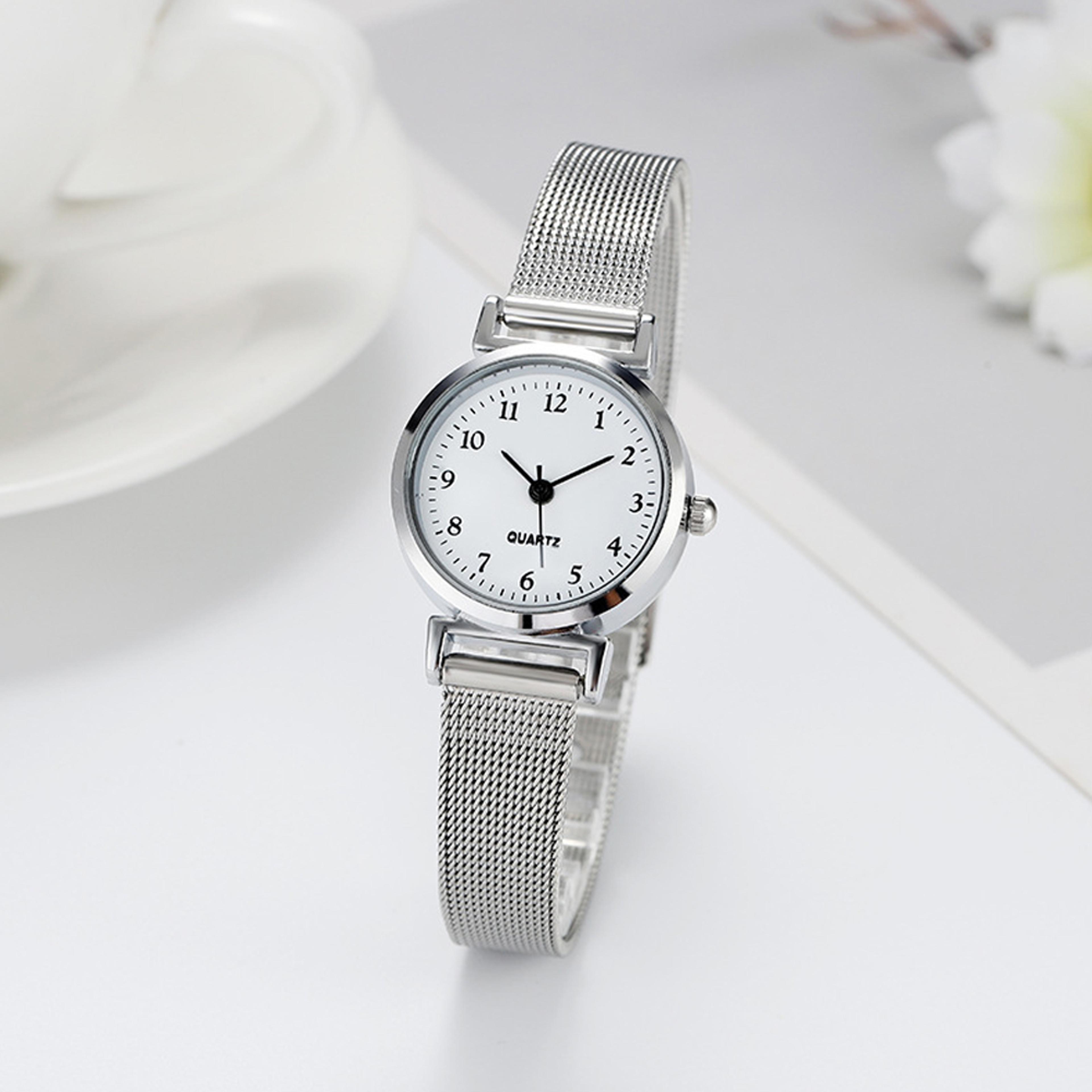 Elegant Womens Watch Set With Matching Bracelet Minimalist Quartz Watch Gift For Everyday Style 2