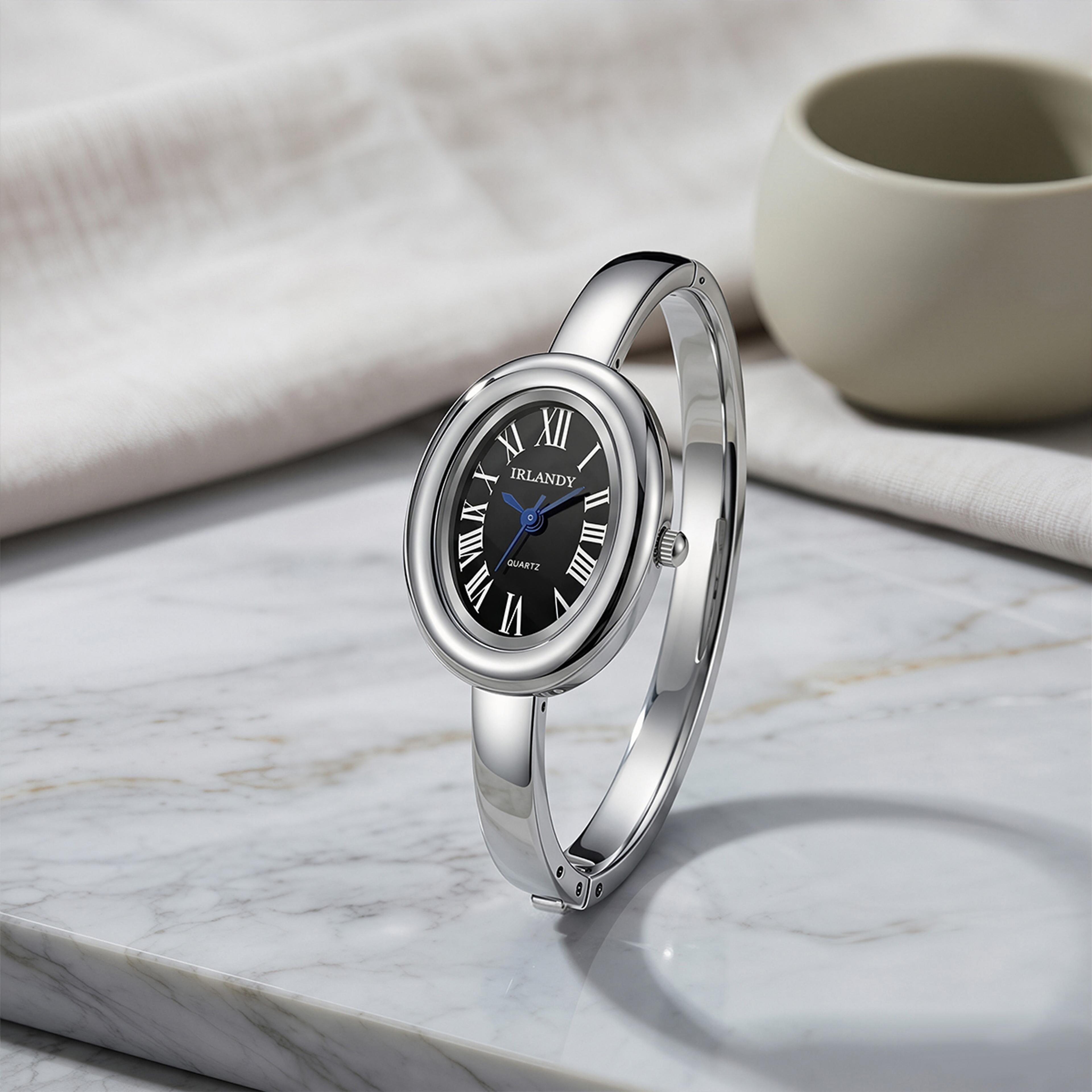 Elegant Womens Bracelet Watch With Roman Dial Quartz Watch Fashion Bangle Wristwatch For Women 3