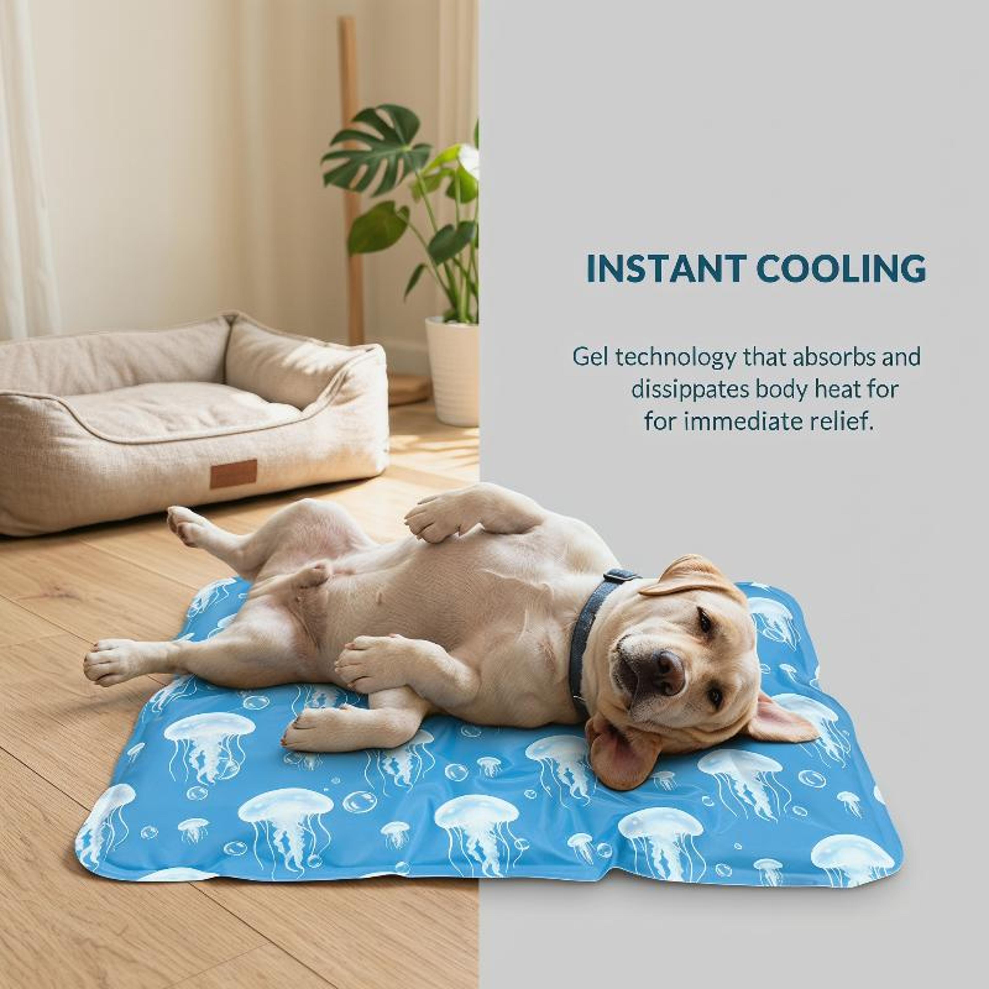 Pet Cooling Mat Self Cooling Gel Pad For Dogs  Cats Portable Leak Proof Summer Cooling Bed 1