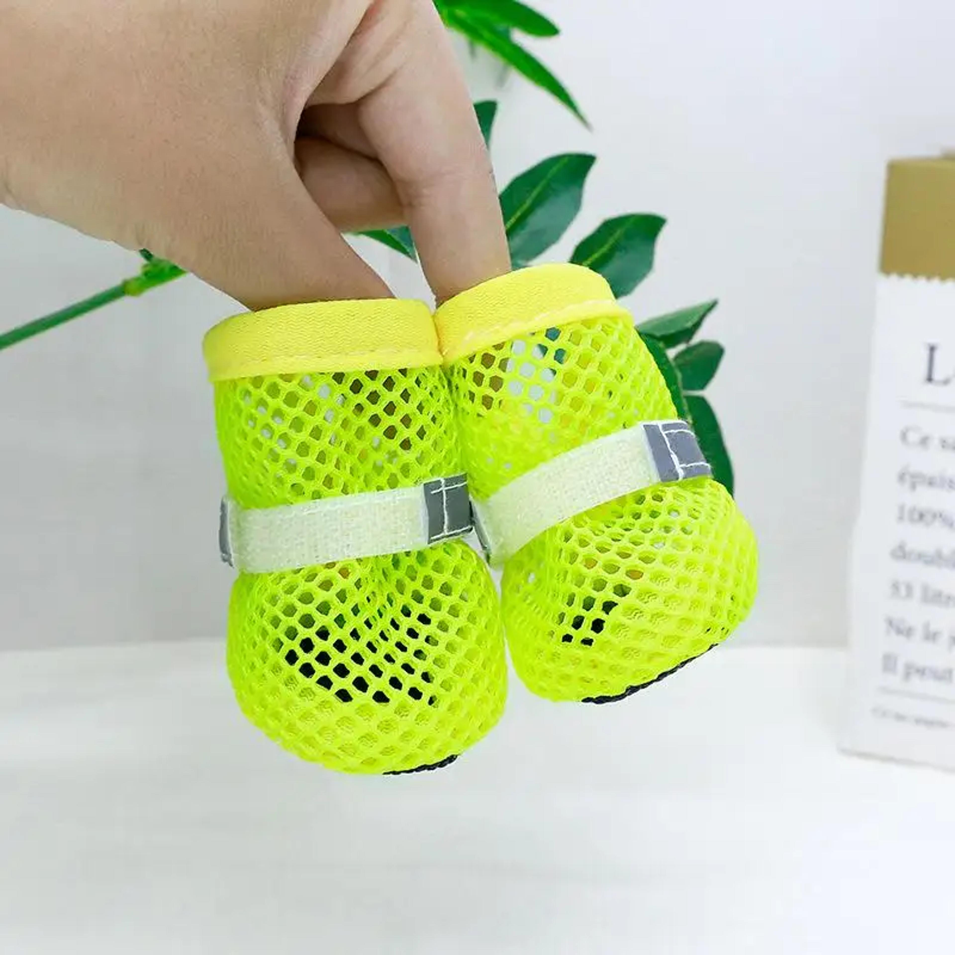 Cooling Dog Boots For Summer Breathable Dog Shoes With Reflective Straps  Soft Anti Slip Soles 2
