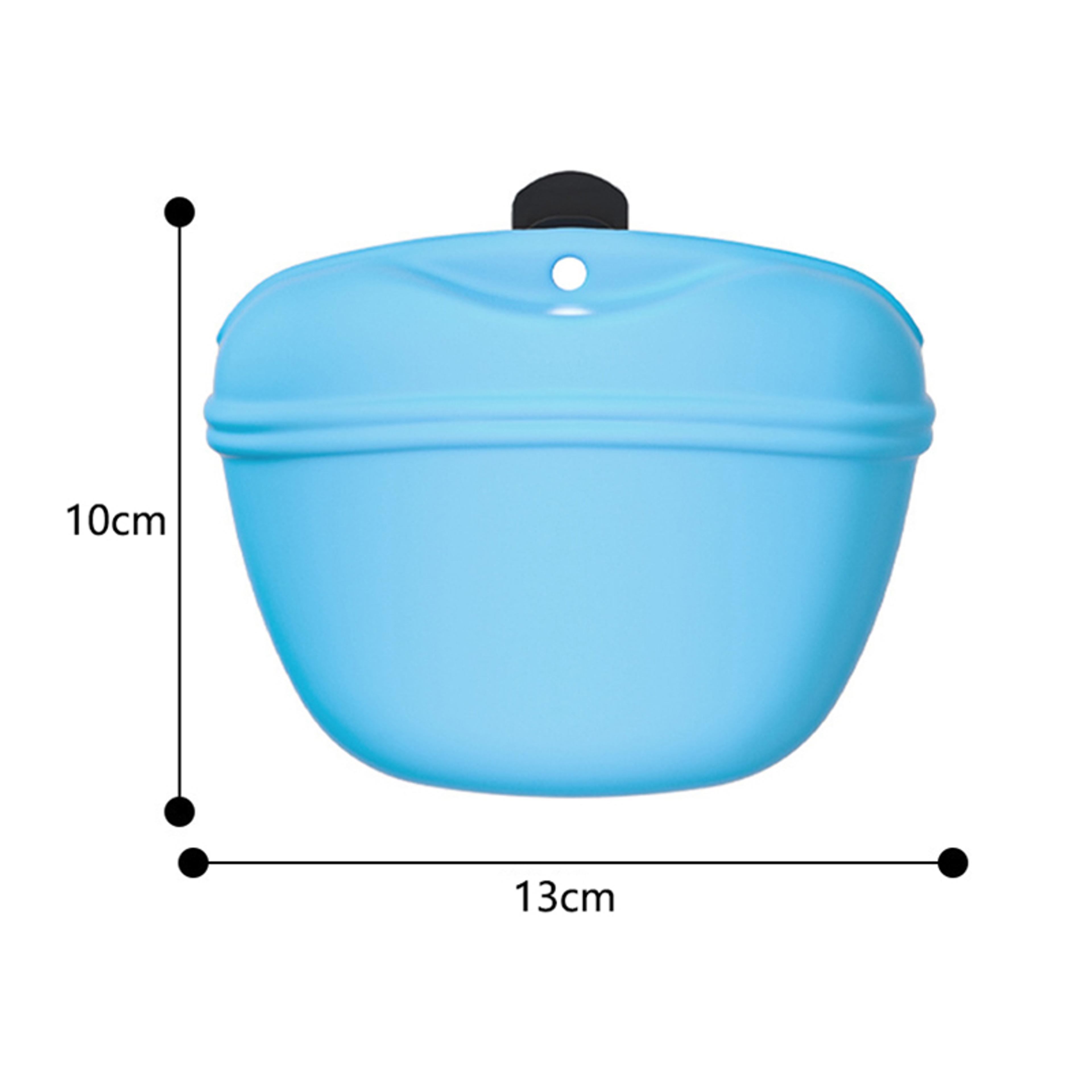 Silicone Dog Treat Pouch With Magnetic Closure  Waist Clip For Hands Free Pet Training 5