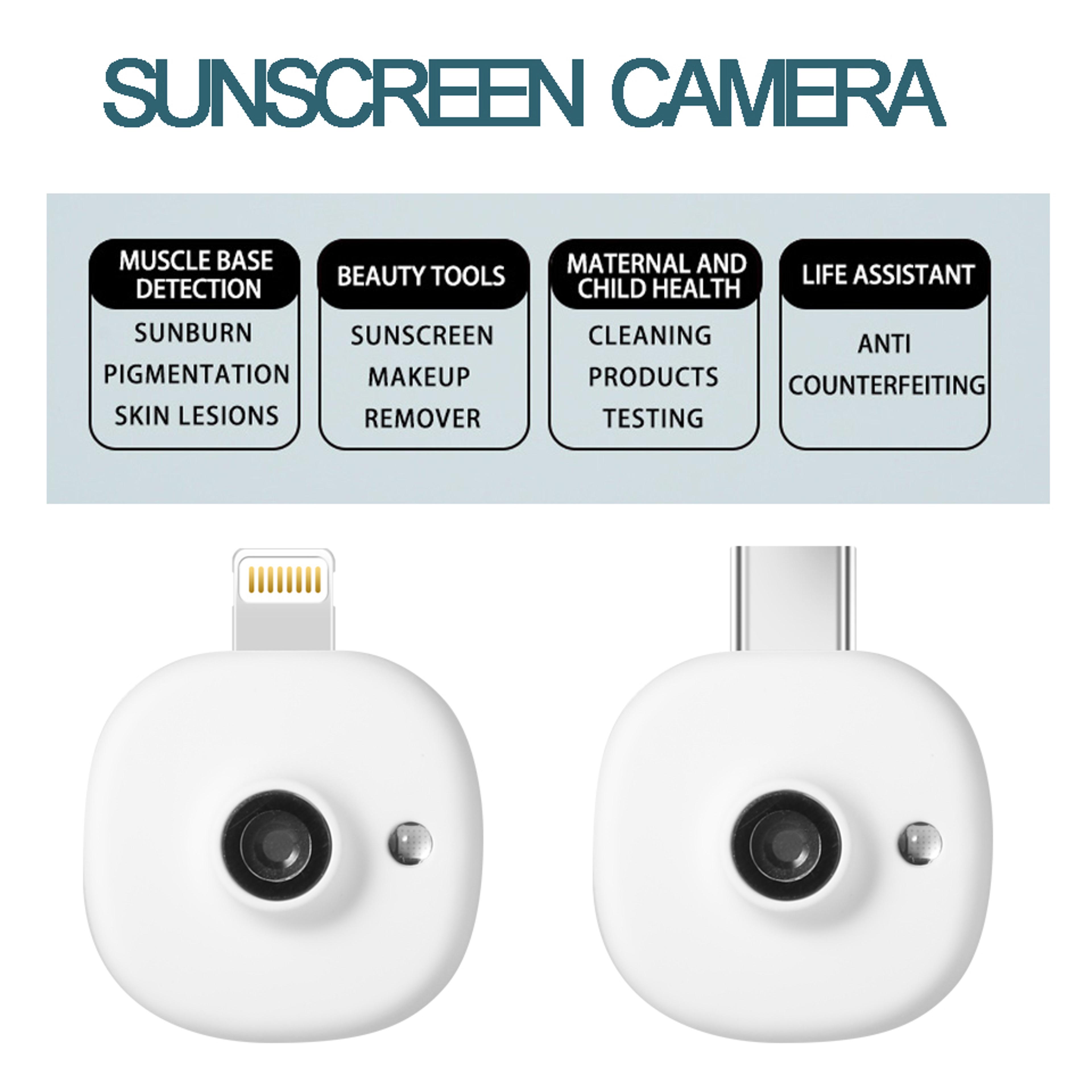 Portable UV Sunscreen Camera For IPhone  Android Phone Mini Skin Analysis  Sunscreen Tester 5