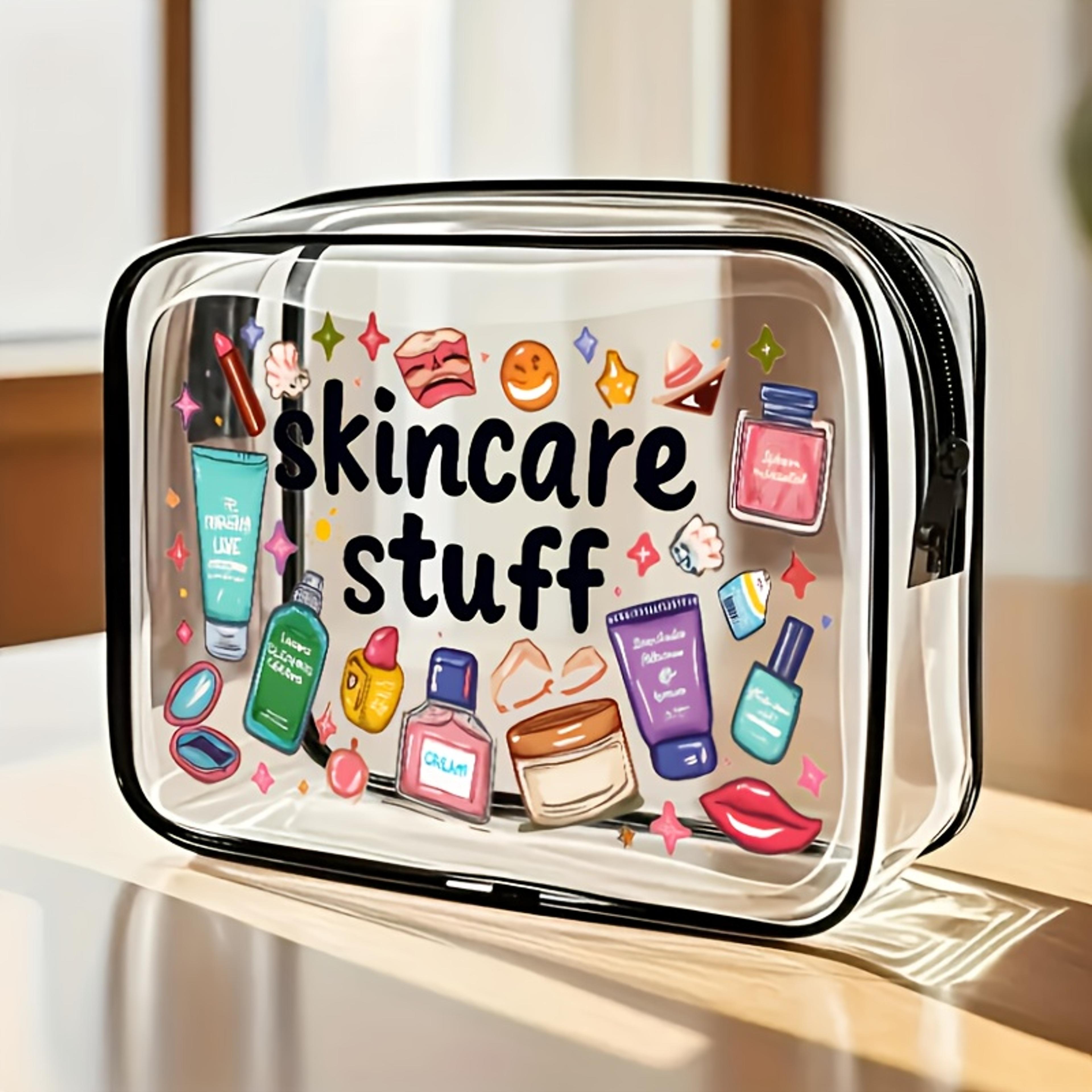 large clear makeup bag pvc travel toiletry bag transparent cosmetic organizer