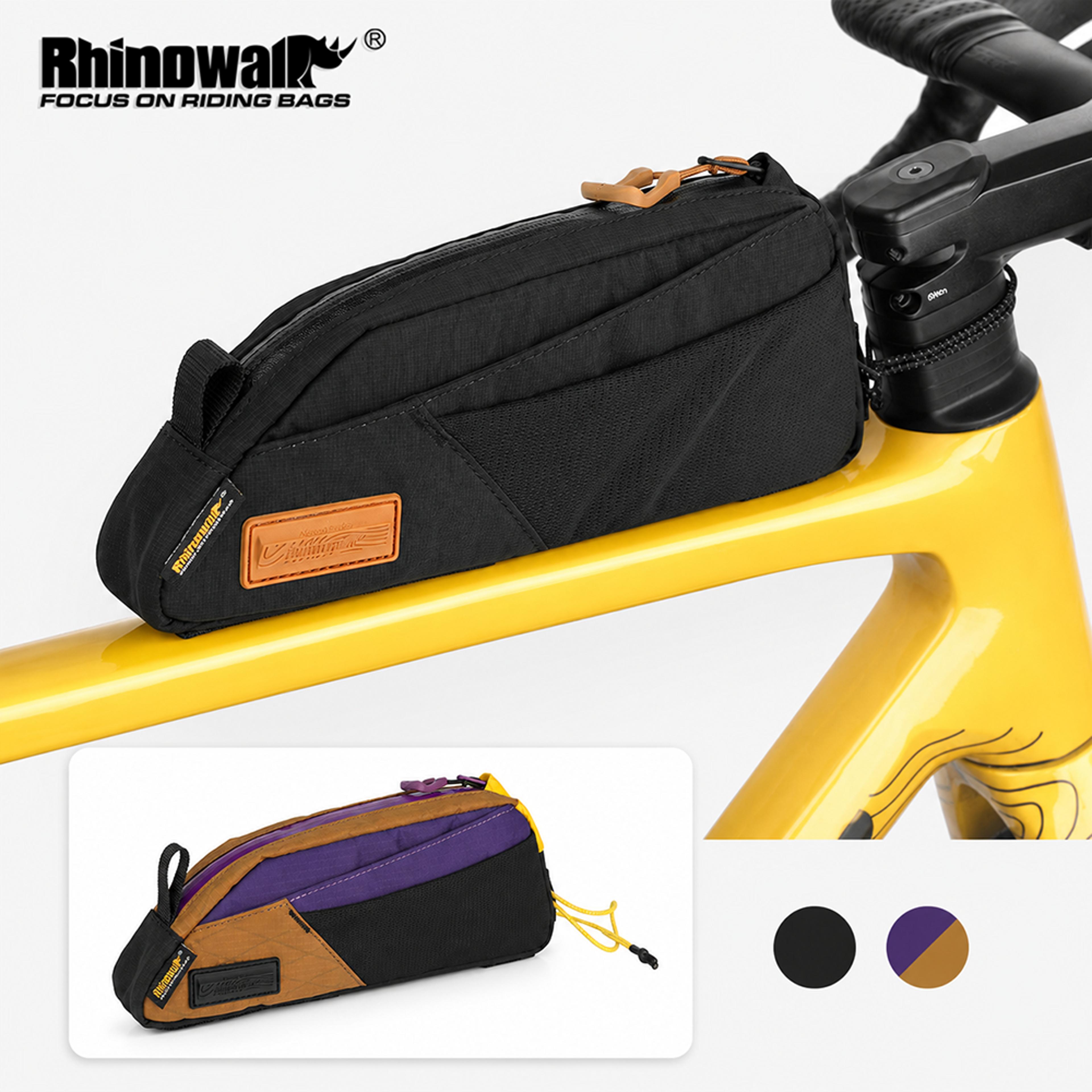 rhino walk bike frame bag 0.9l top tube bag bicycle phone storage bag