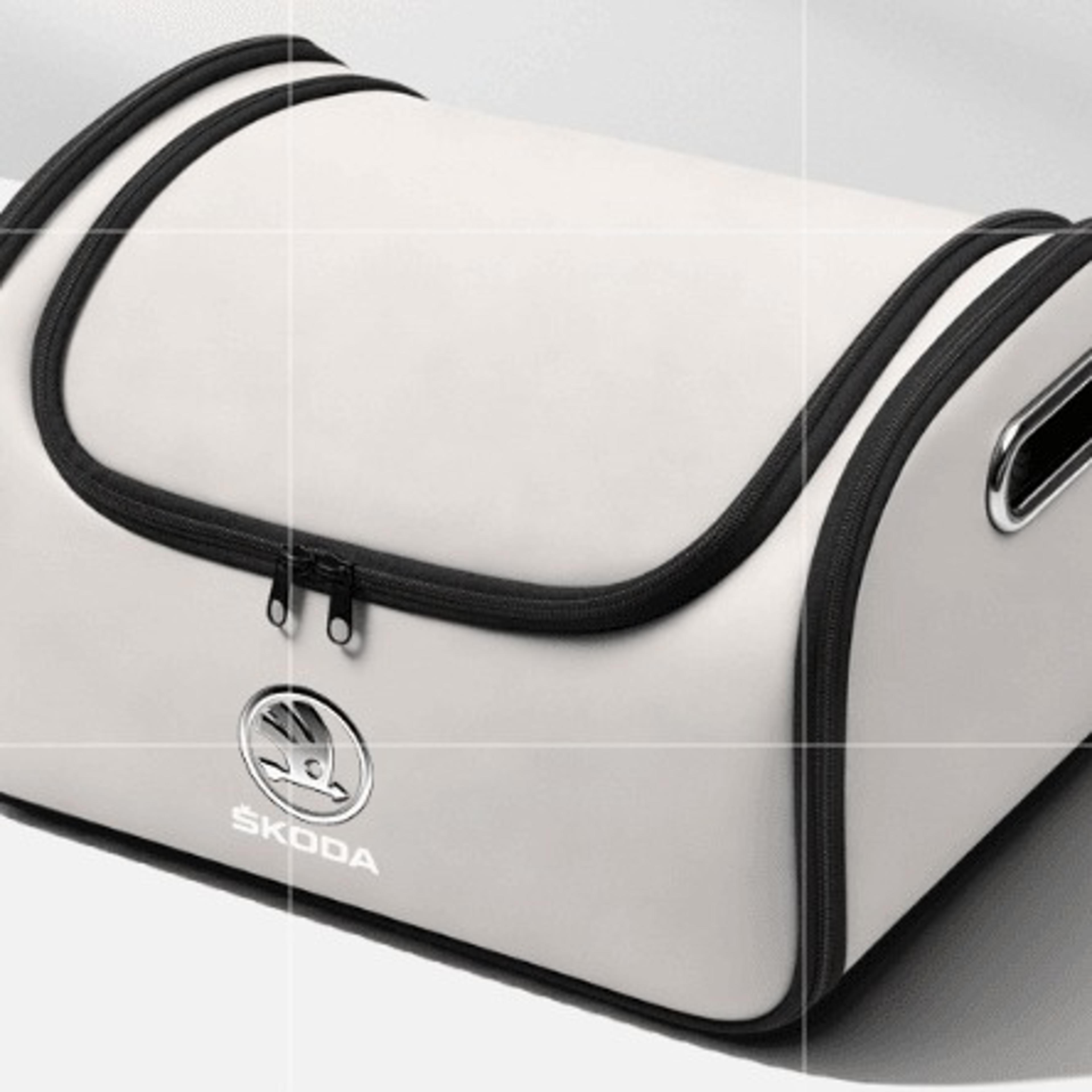 car trunk organizer car seat storage bag with built in pocket for skoda
