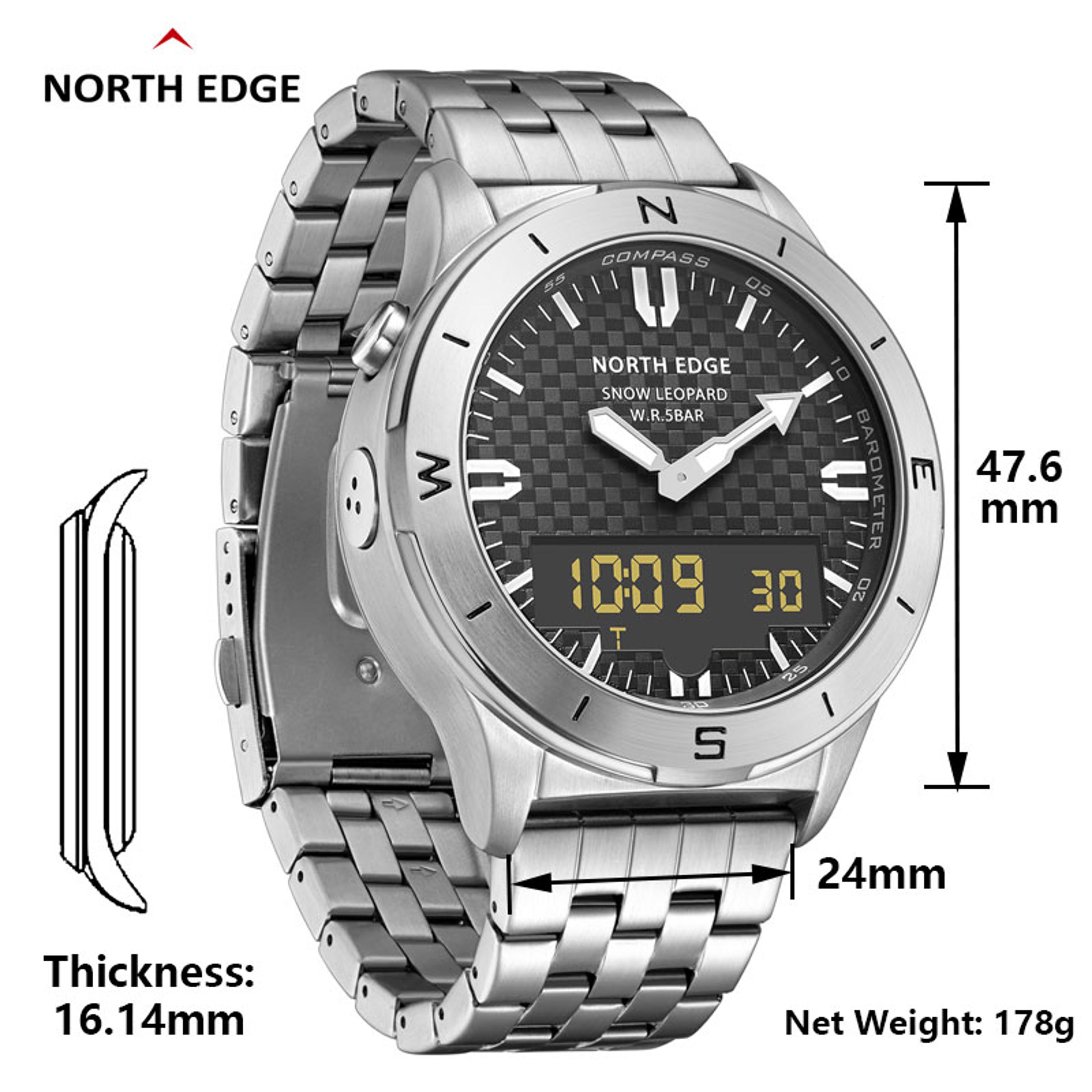Mens Outdoor Digital Sports Watch With Compass Altimeter Barometer And 50M Water Resistance 2