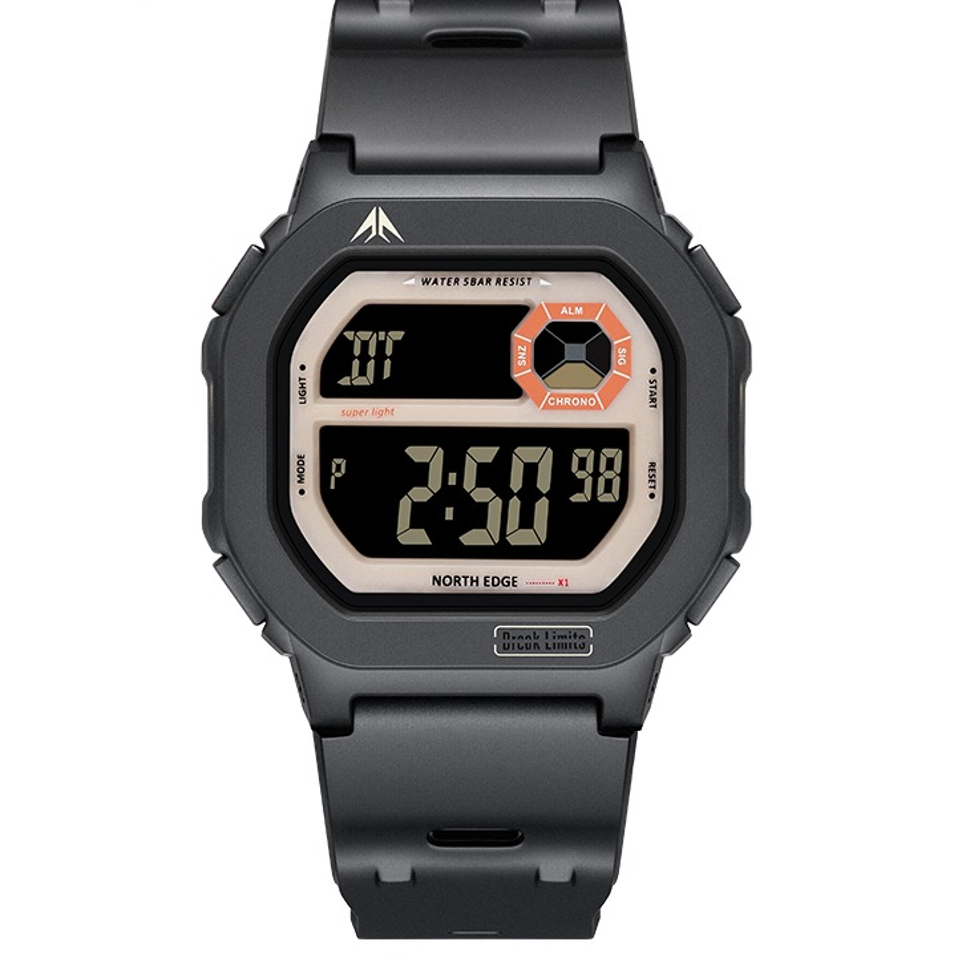square screen digital sports watch 50m waterproof stopwatch countdown timer