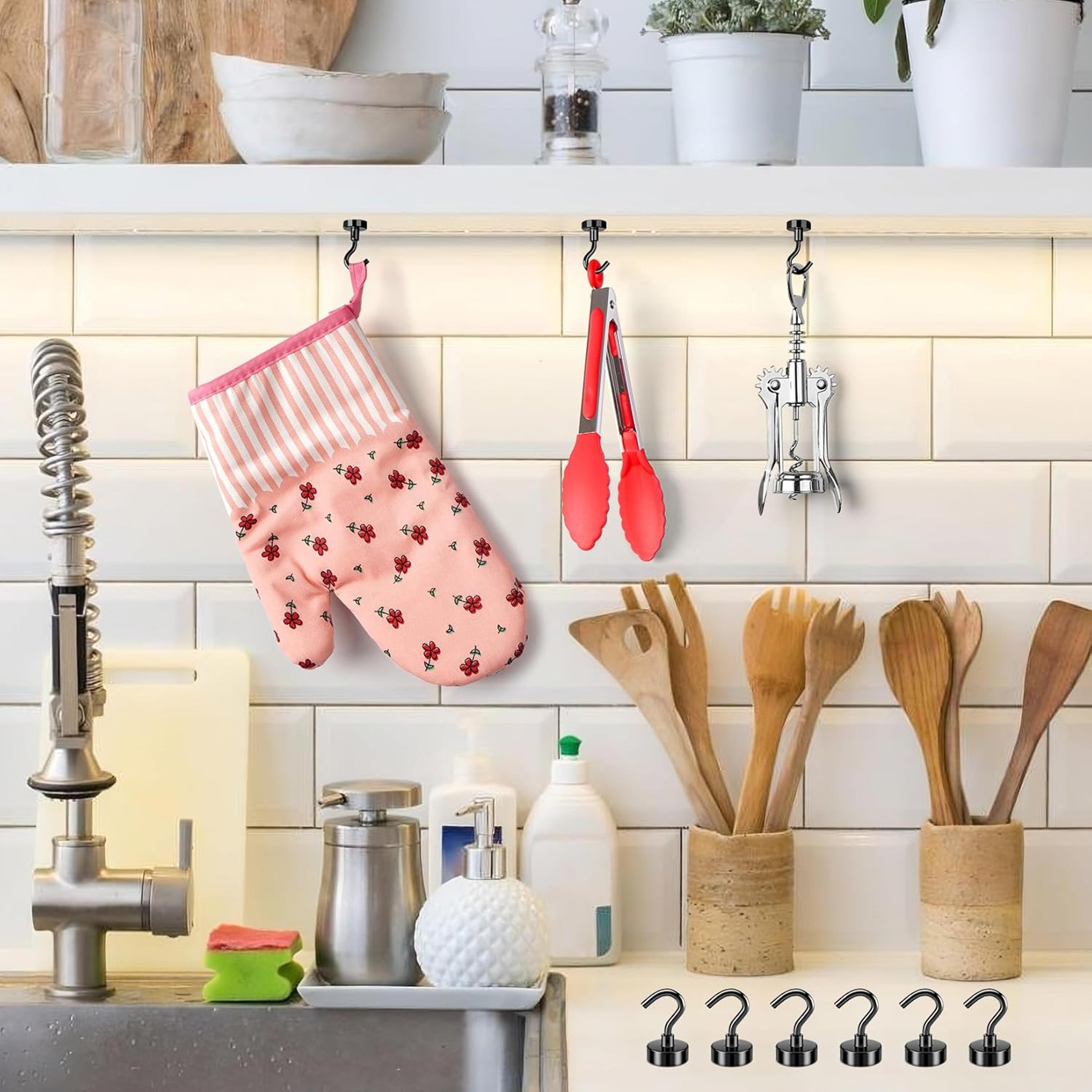 Heavy Duty Magnetic Hooks For Hanging Strong Black Utility Hooks For Home And Office 4