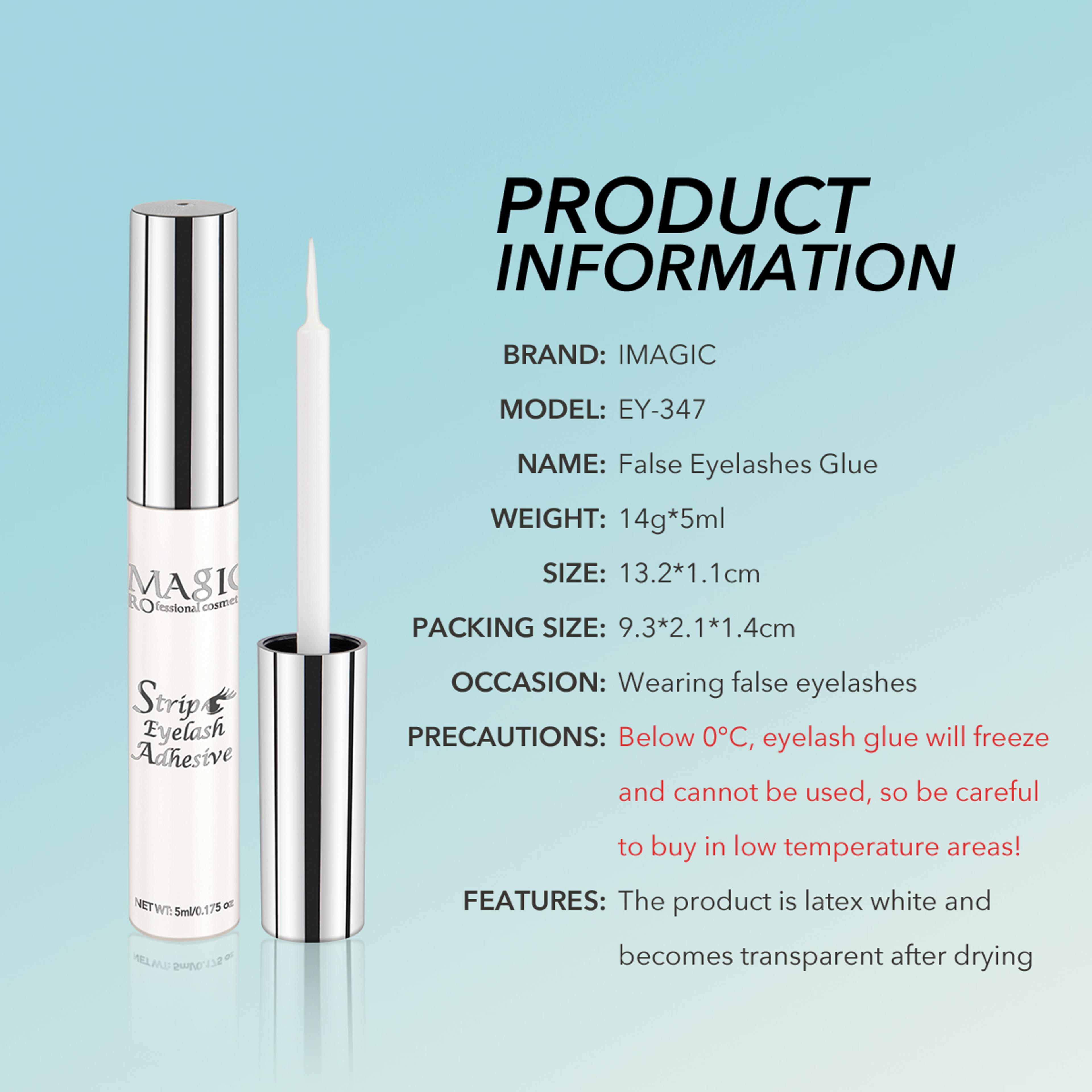 Waterproof Eyelash Glue Fast Dry Clear Strong Hold Lash Adhesive 6