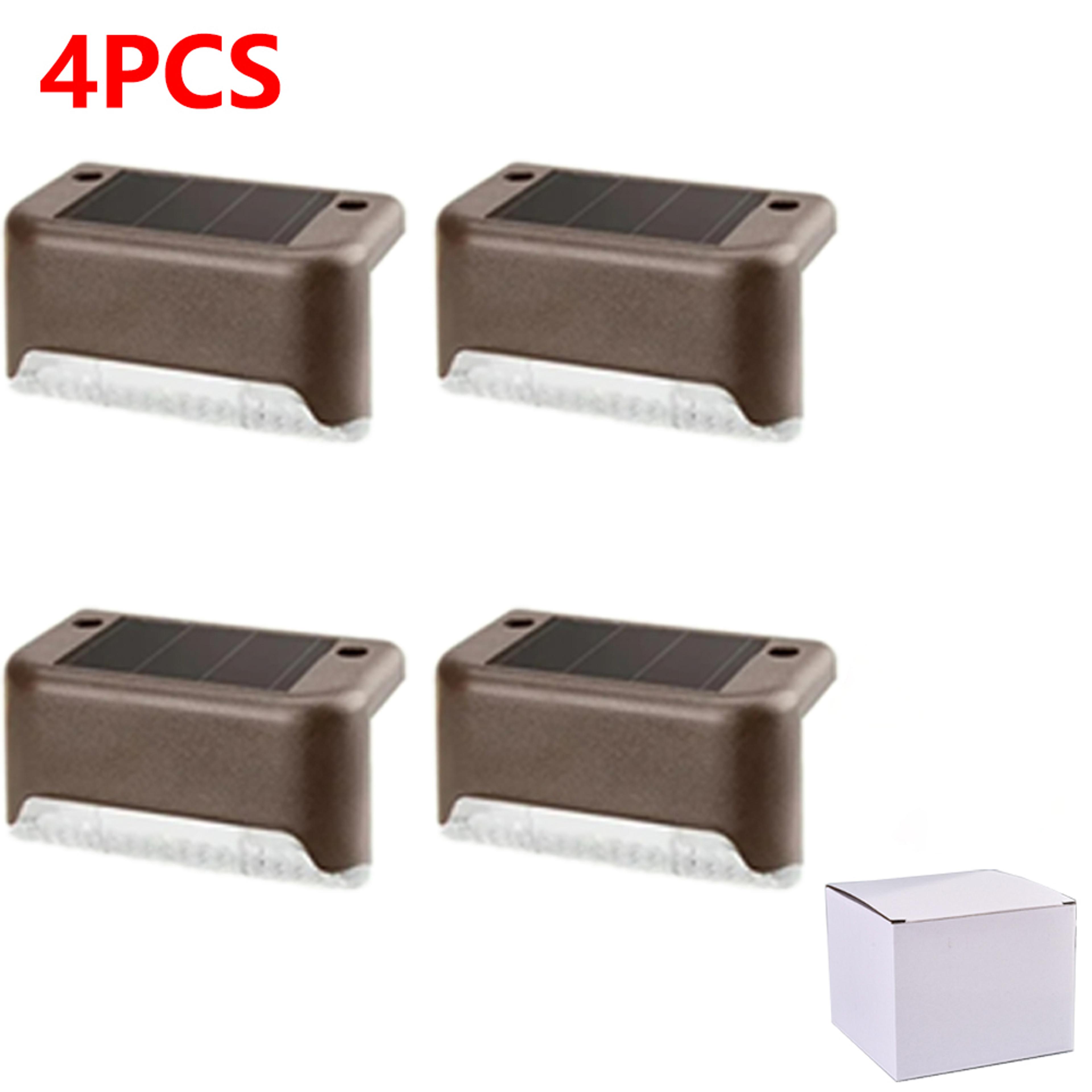 Warm White Solar Step Lights Waterproof LED Outdoor Stair And Garden Lights 11