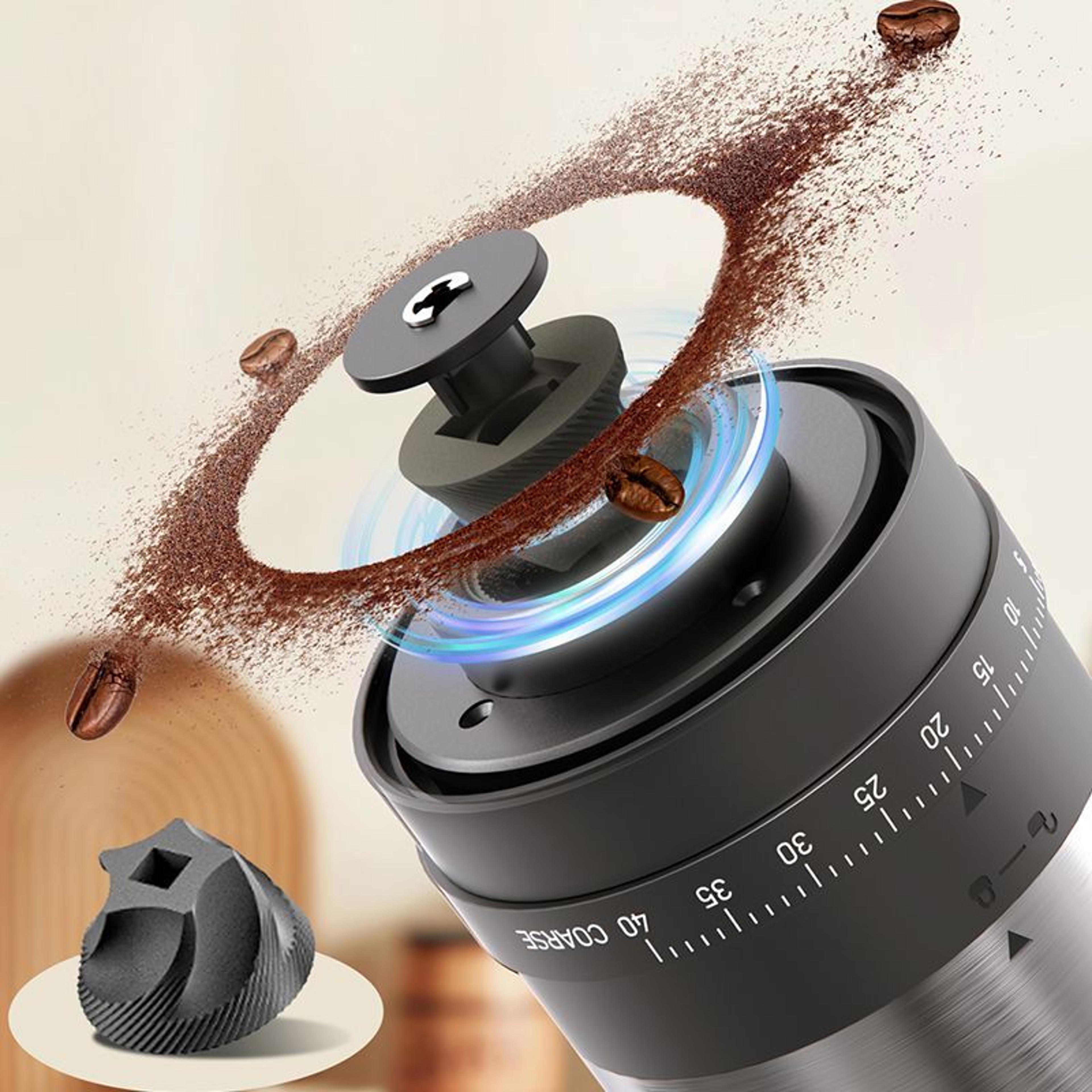 BrewMate Electric Coffee Grinder With 40 Adjustable Settings And Rechargeable Portable Design 4