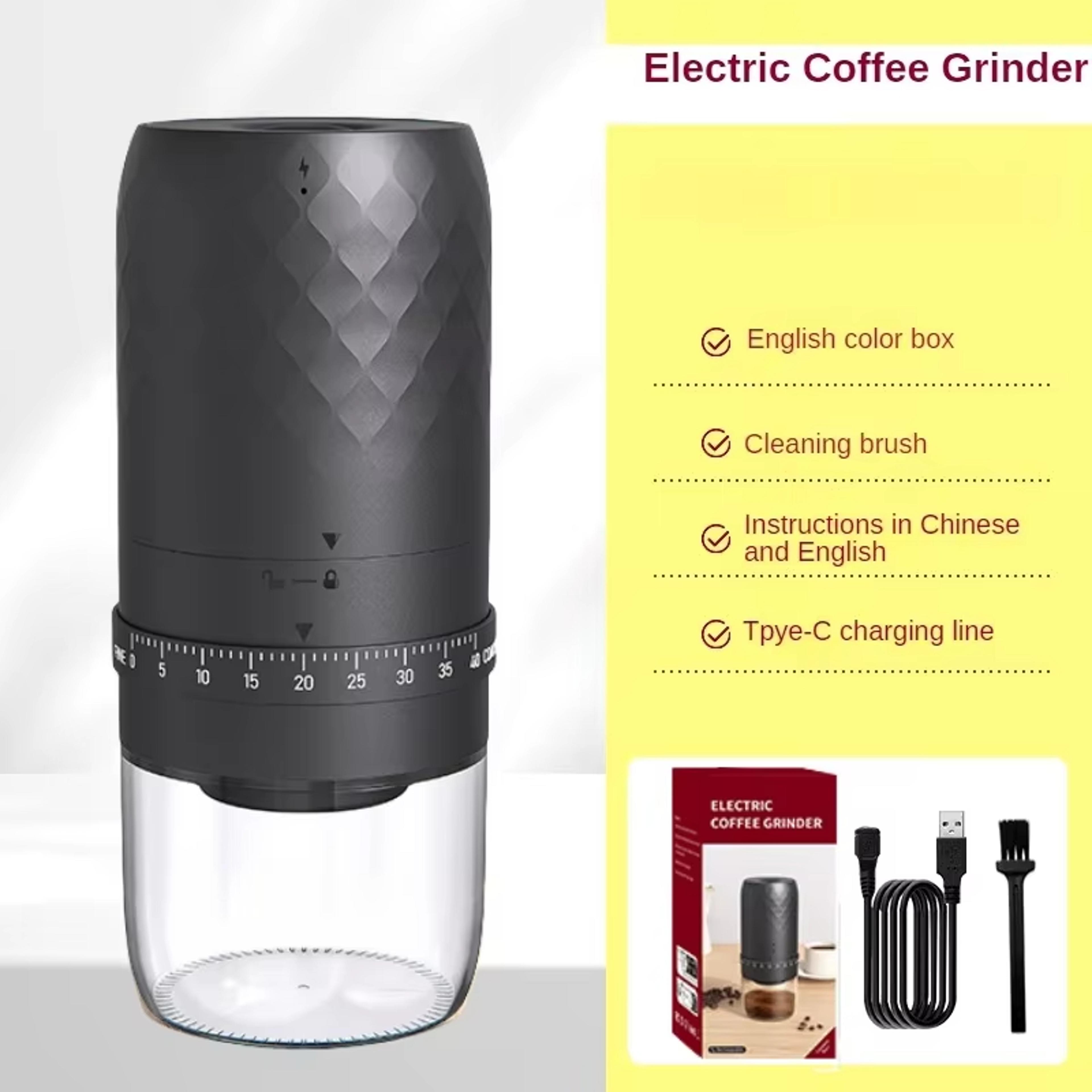 BrewMate Electric Coffee Grinder With 40 Adjustable Settings And Rechargeable Portable Design 8