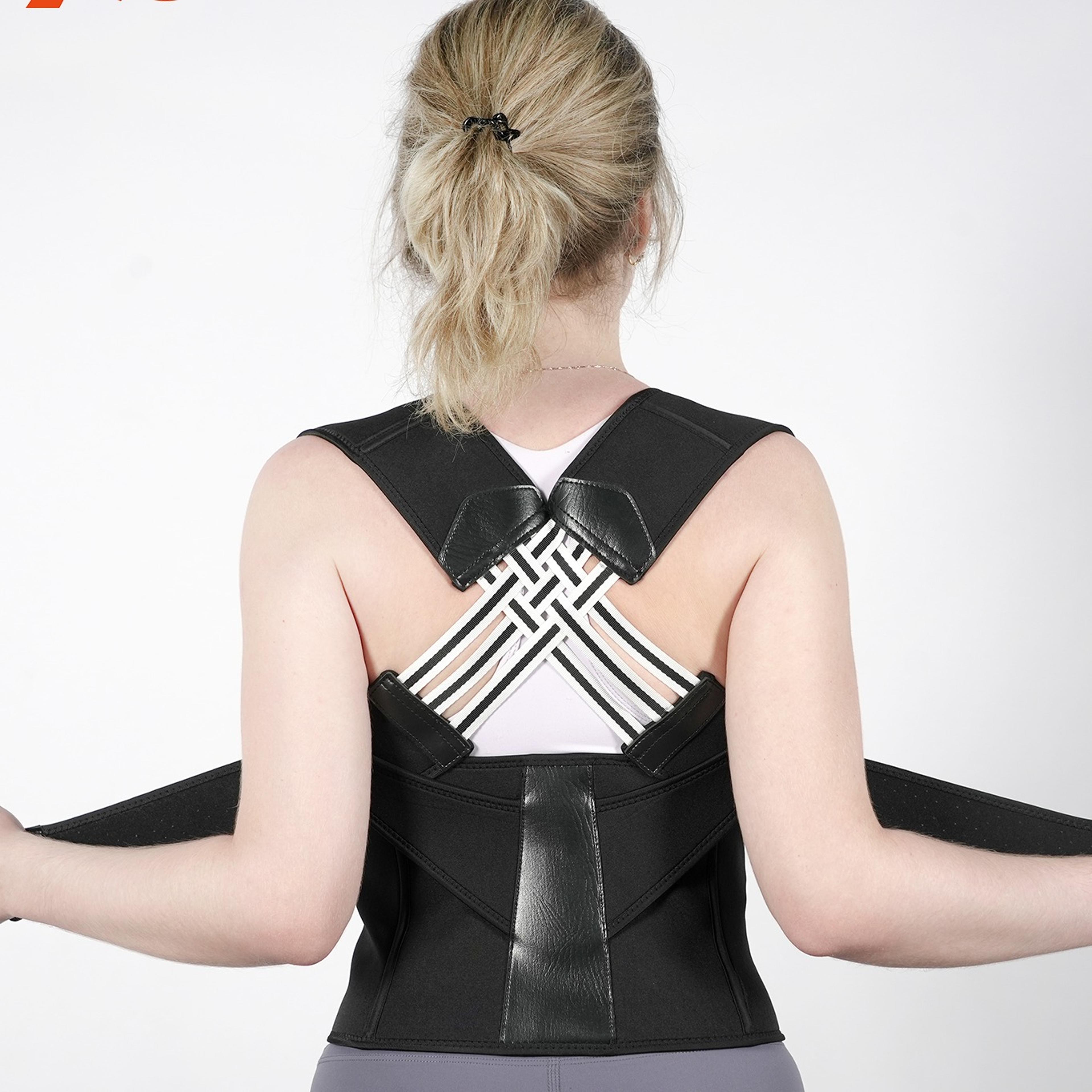 adjustable posture corrector back brace for men and women