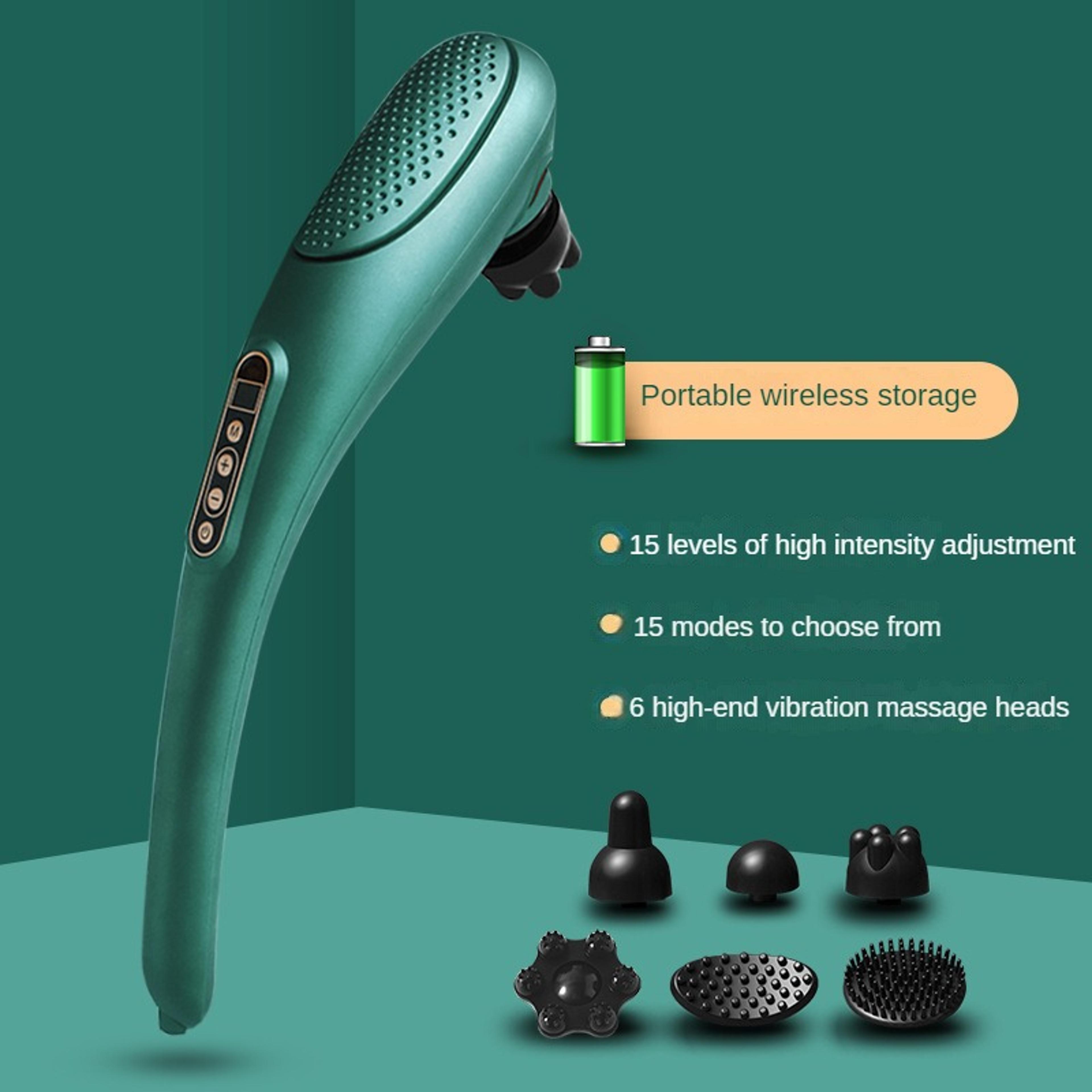 Heated Electric Massage Hammer Wireless Handheld Back Neck And Waist Massager 8
