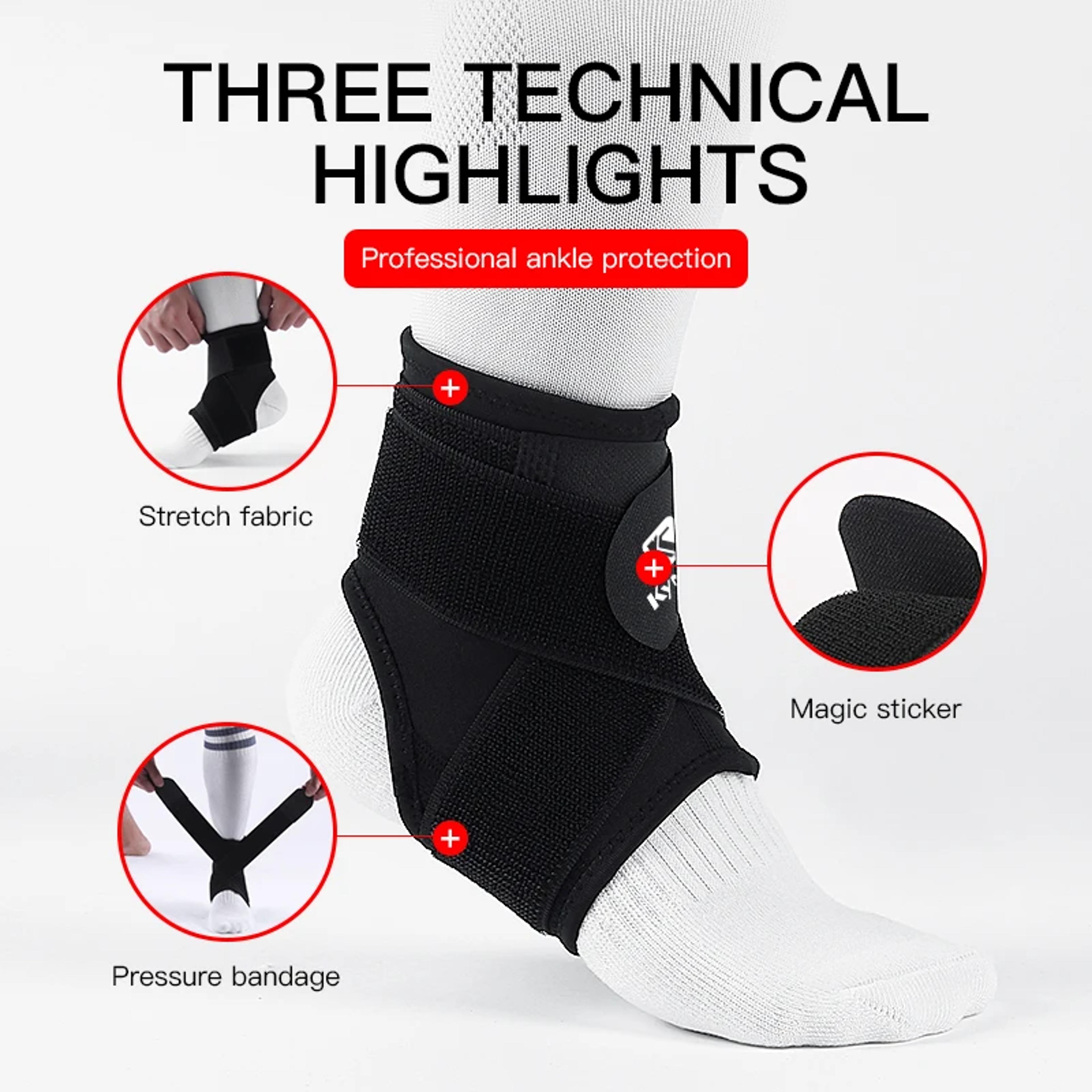 Adjustable Compression Ankle Brace For Sports Support And Sprain Protection 3