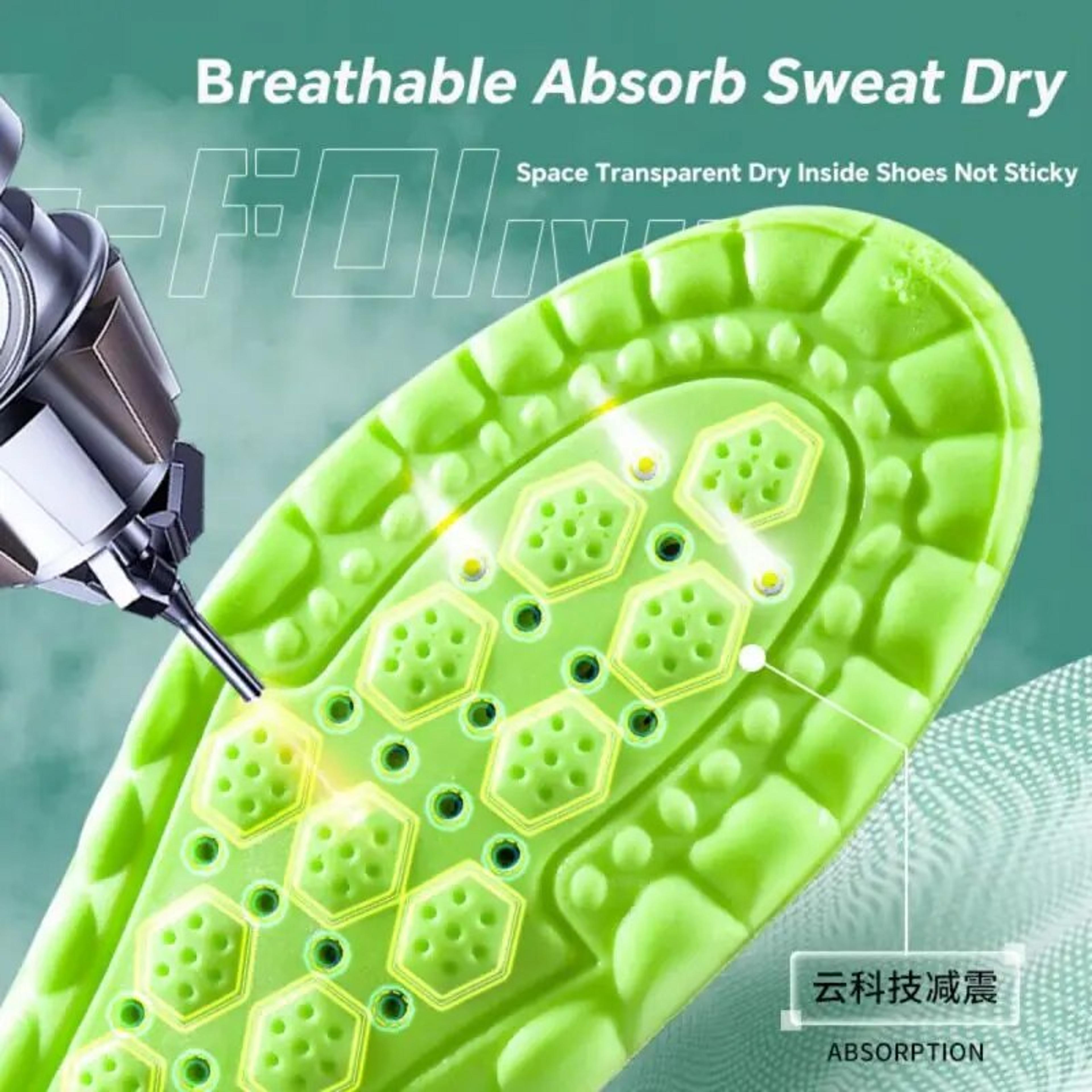 4D Cloud Sport Insoles With Air Cushion Shock Absorption And Breathable Comfort 4