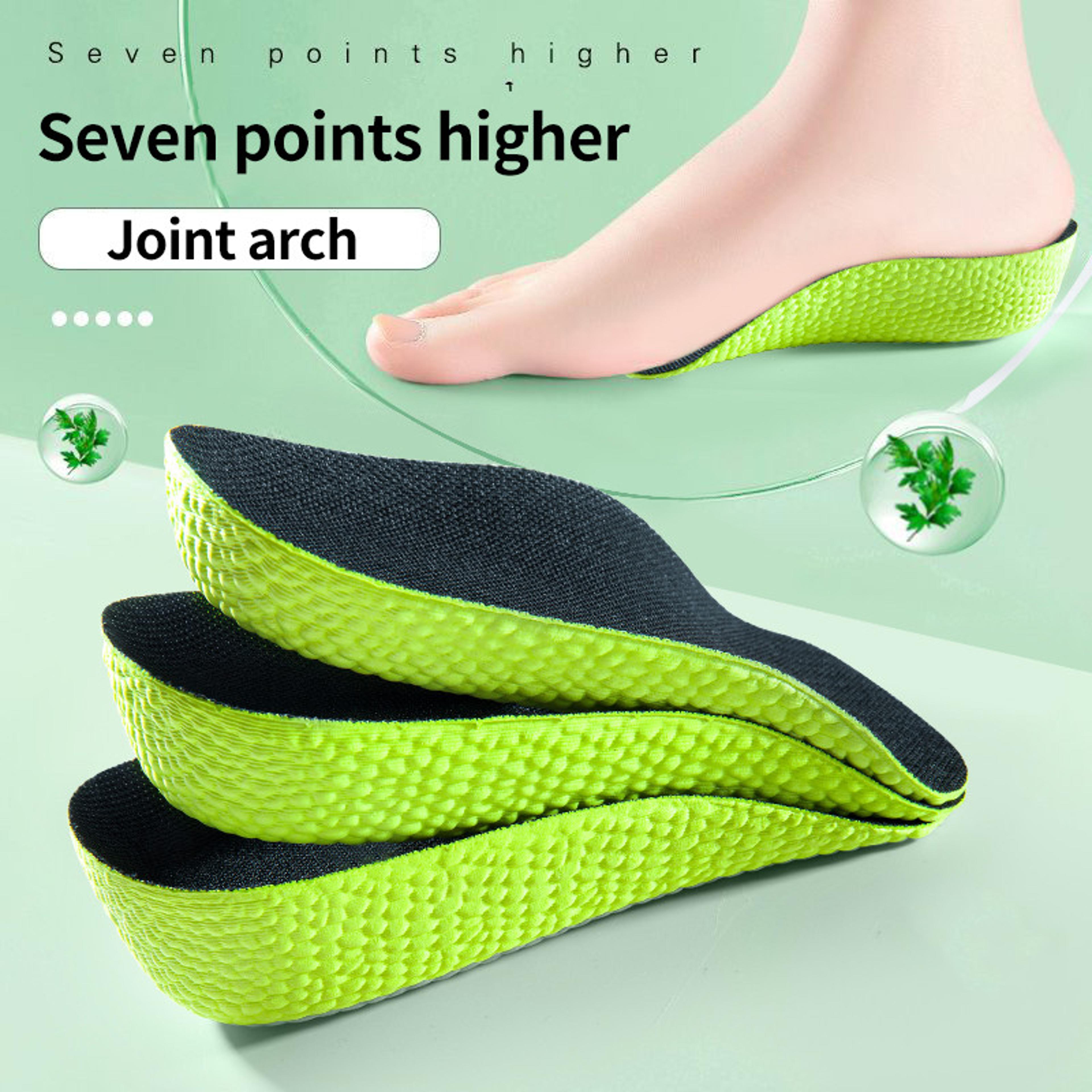 Memory Foam Height Increase Insoles With Arch Support And Concealed Heel Lift 4