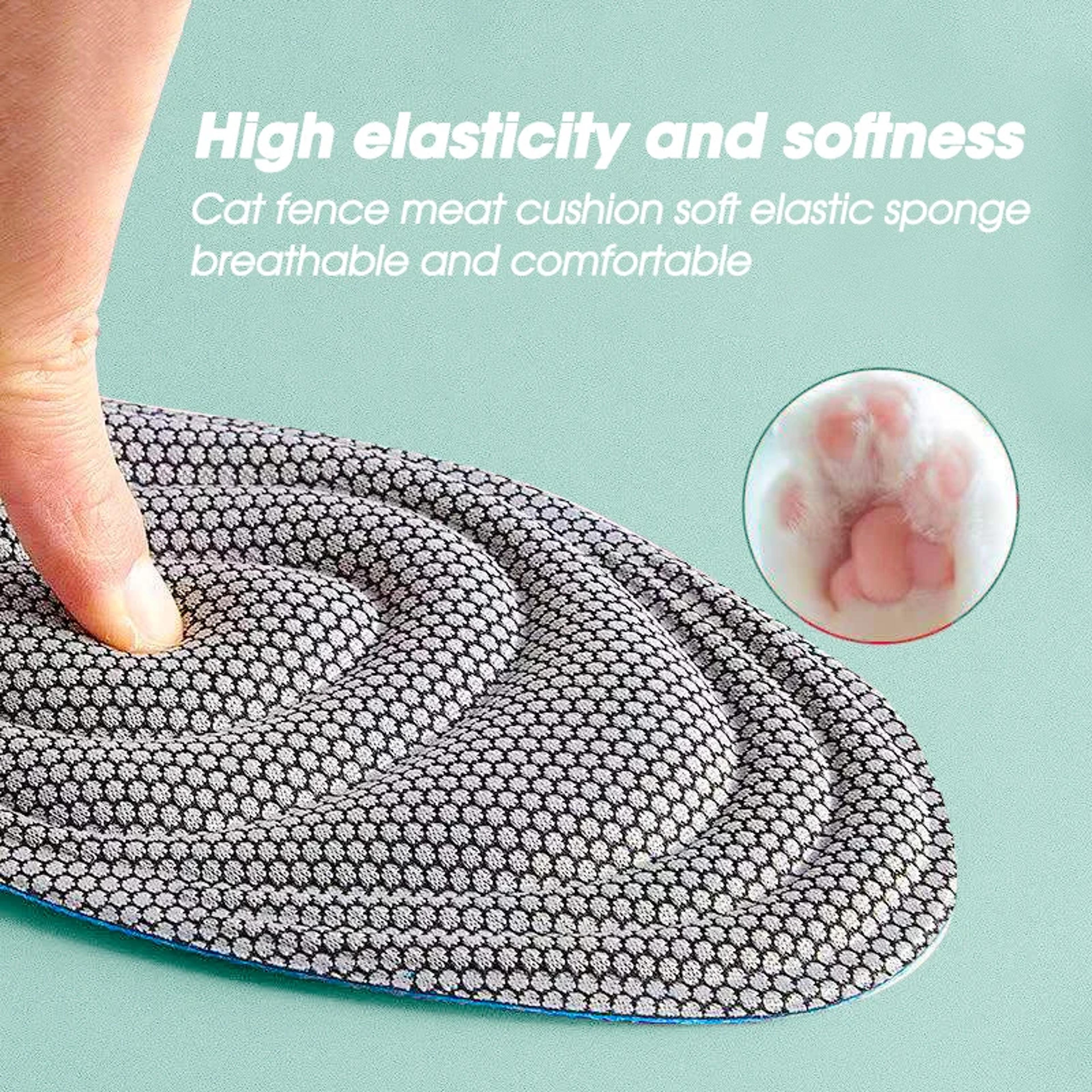 Memory Foam Orthopedic Insoles With Shock Absorbing Breathable Cushion 4pcs 3