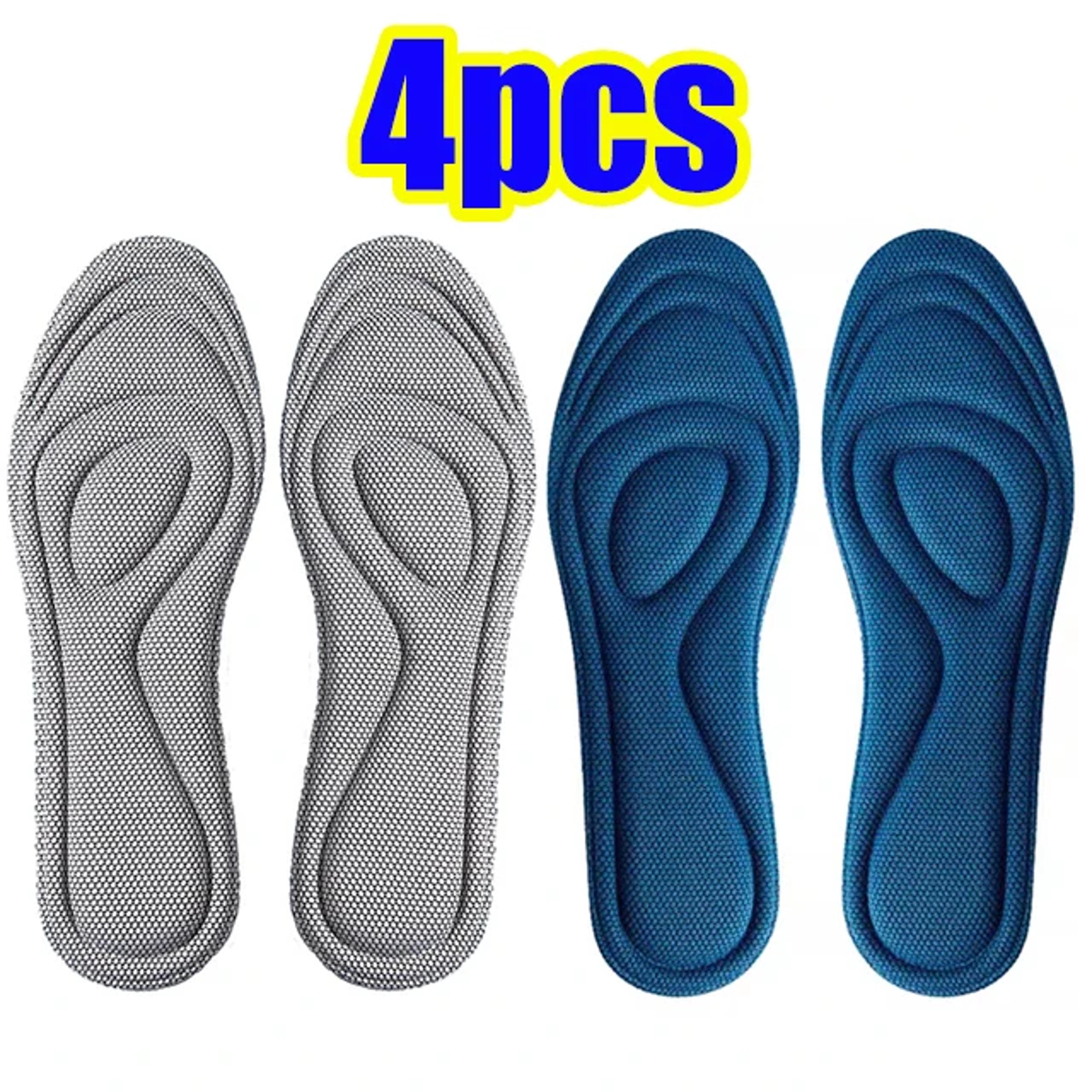 Memory Foam Orthopedic Insoles With Shock Absorbing Breathable Cushion 4pcs 7