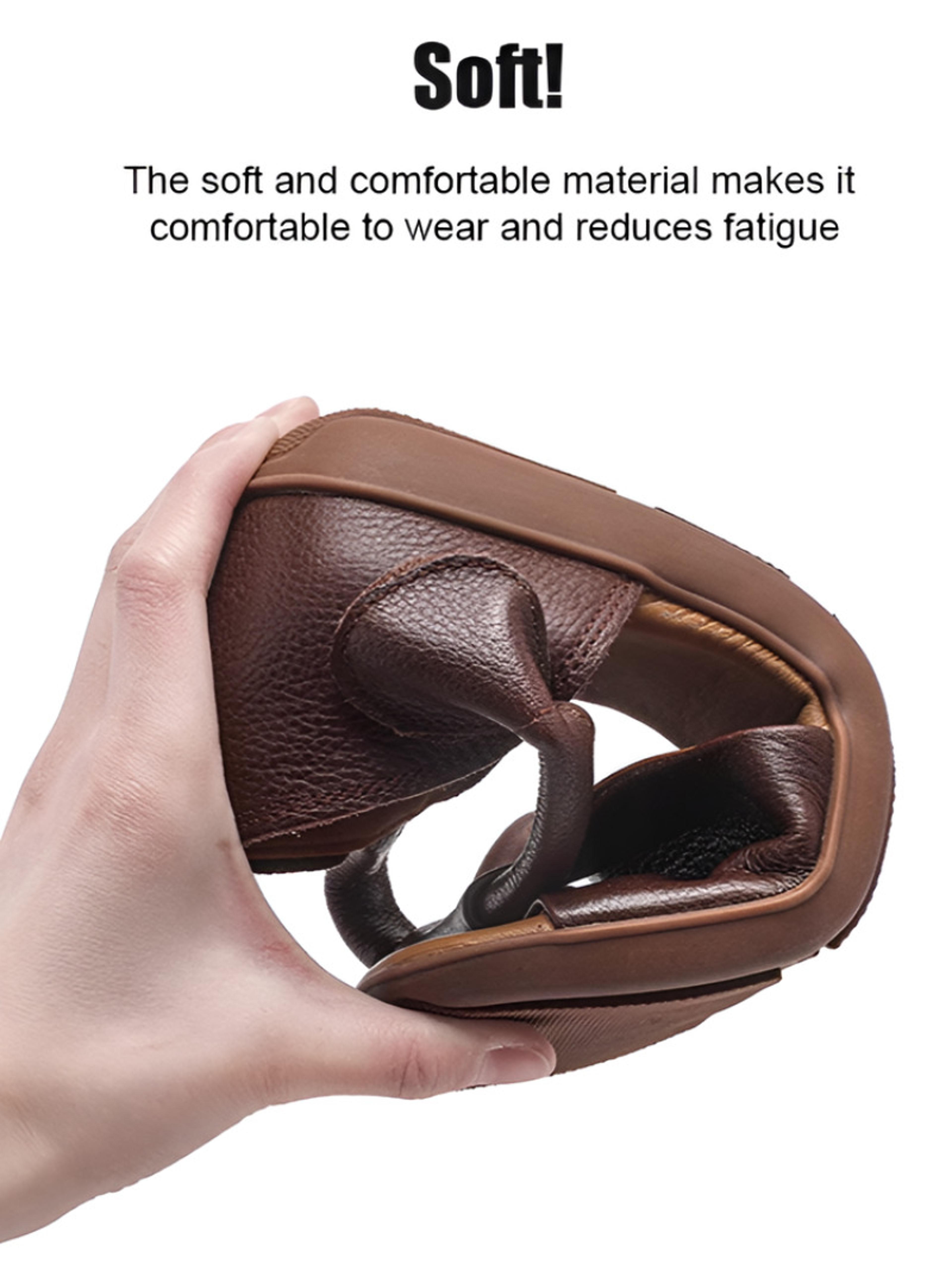 Retro Handmade Cowhide Leather Sandals For Women With Elastic Straps 4