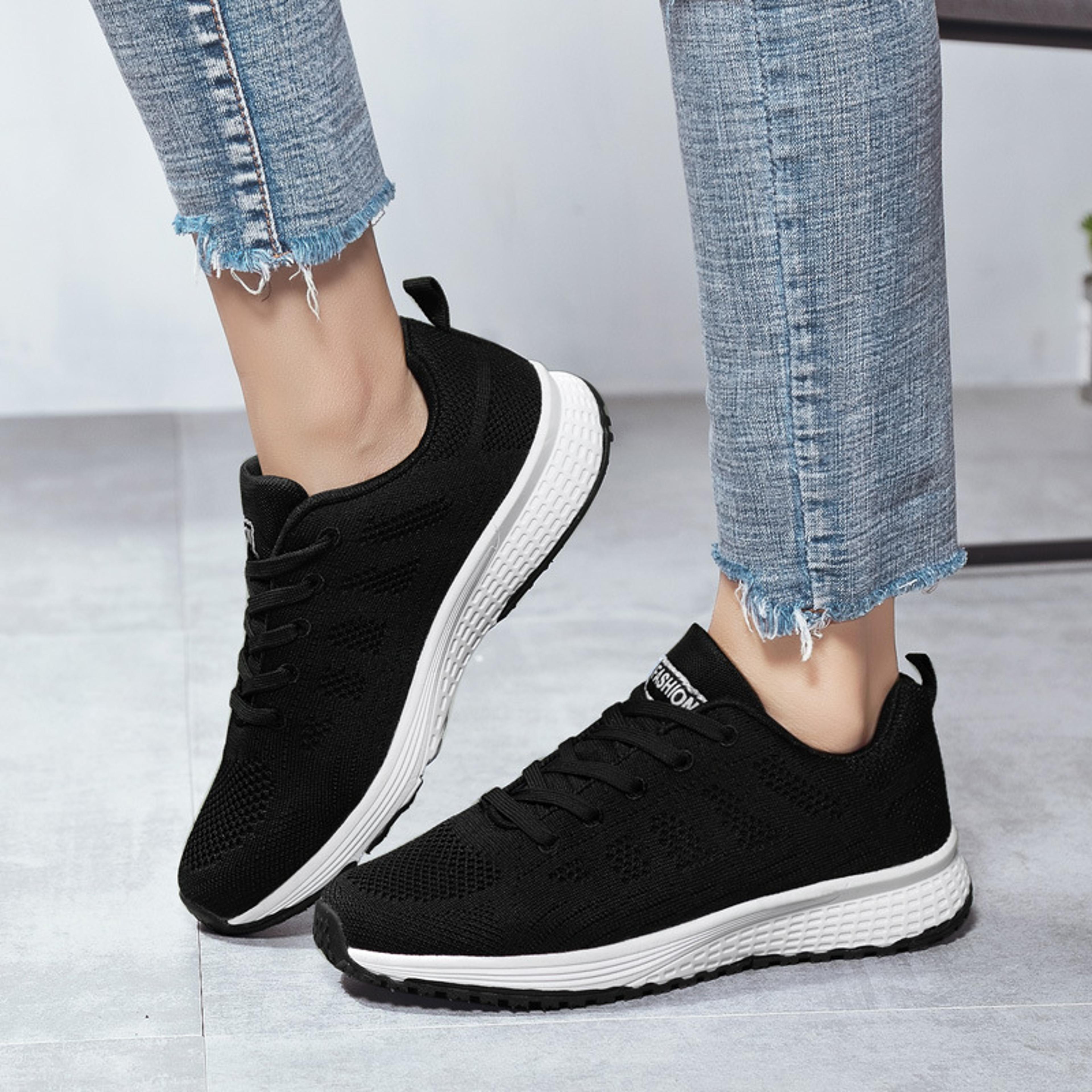 Womens Breathable Mesh Sneakers Lightweight Casual Walking Shoes 2