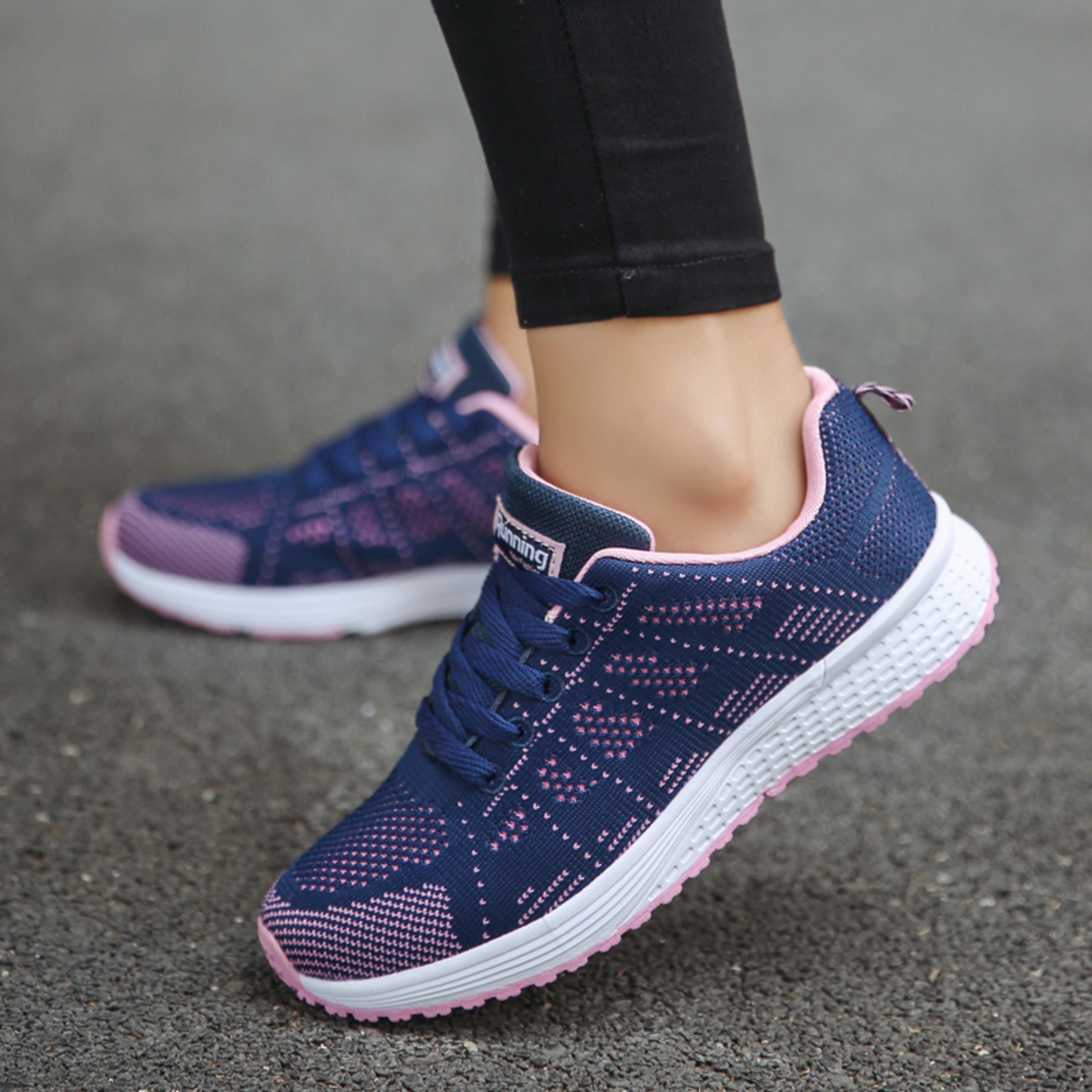 Womens Breathable Mesh Sneakers Lightweight Casual Walking Shoes 7
