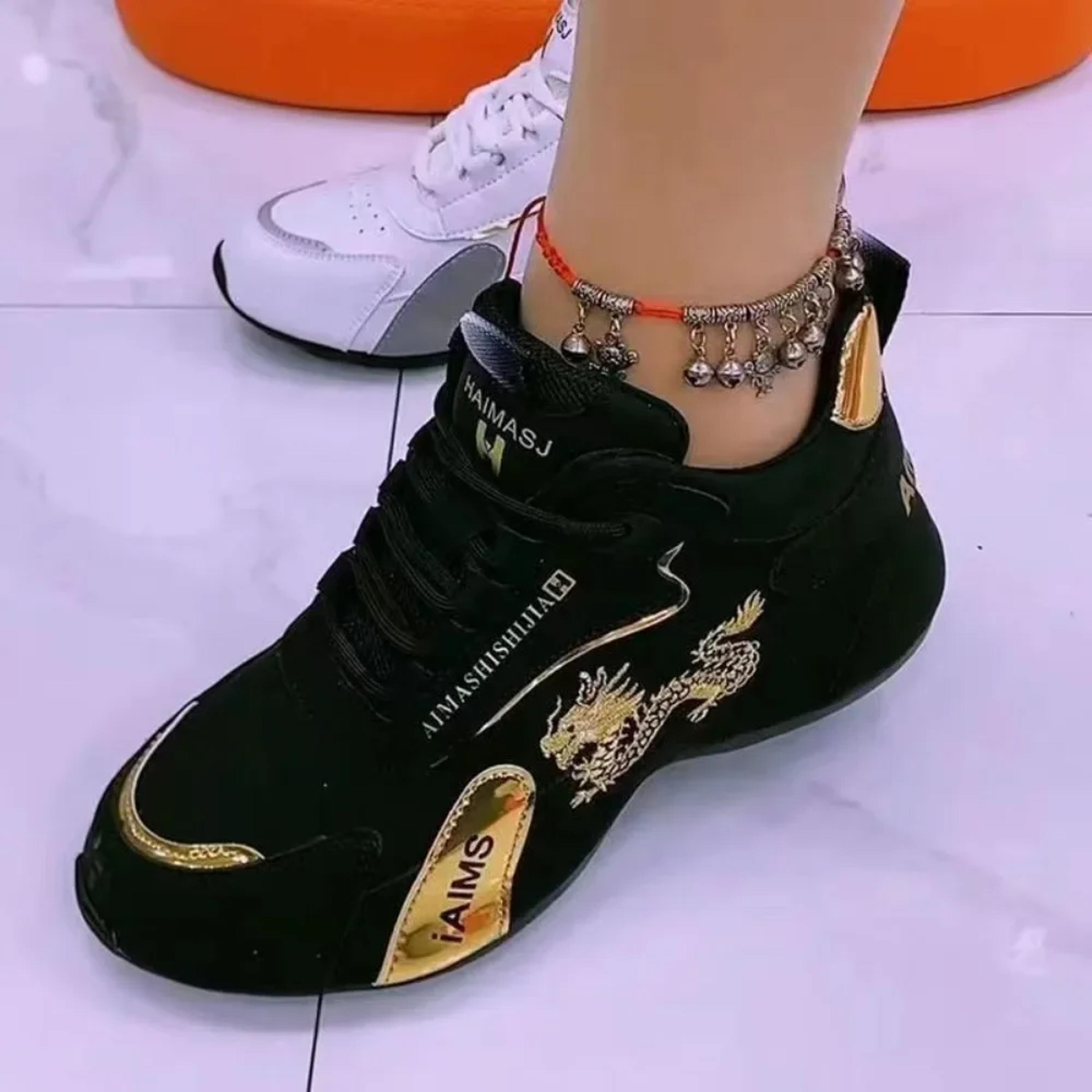 Womens Waterproof Platform Sneakers Lightweight Breathable Leather Casual Walking Shoes 4