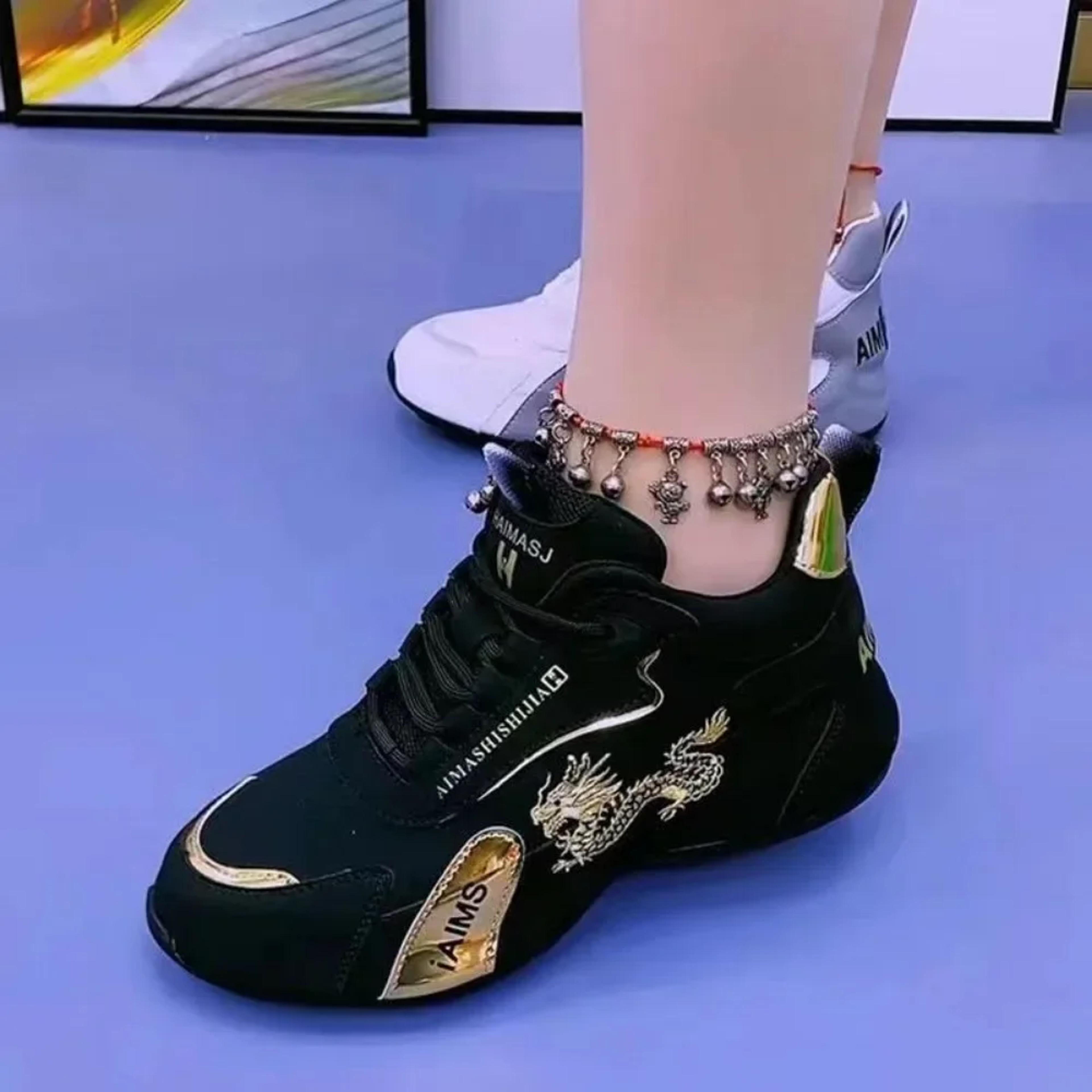 Womens Waterproof Platform Sneakers Lightweight Breathable Leather Casual Walking Shoes 5