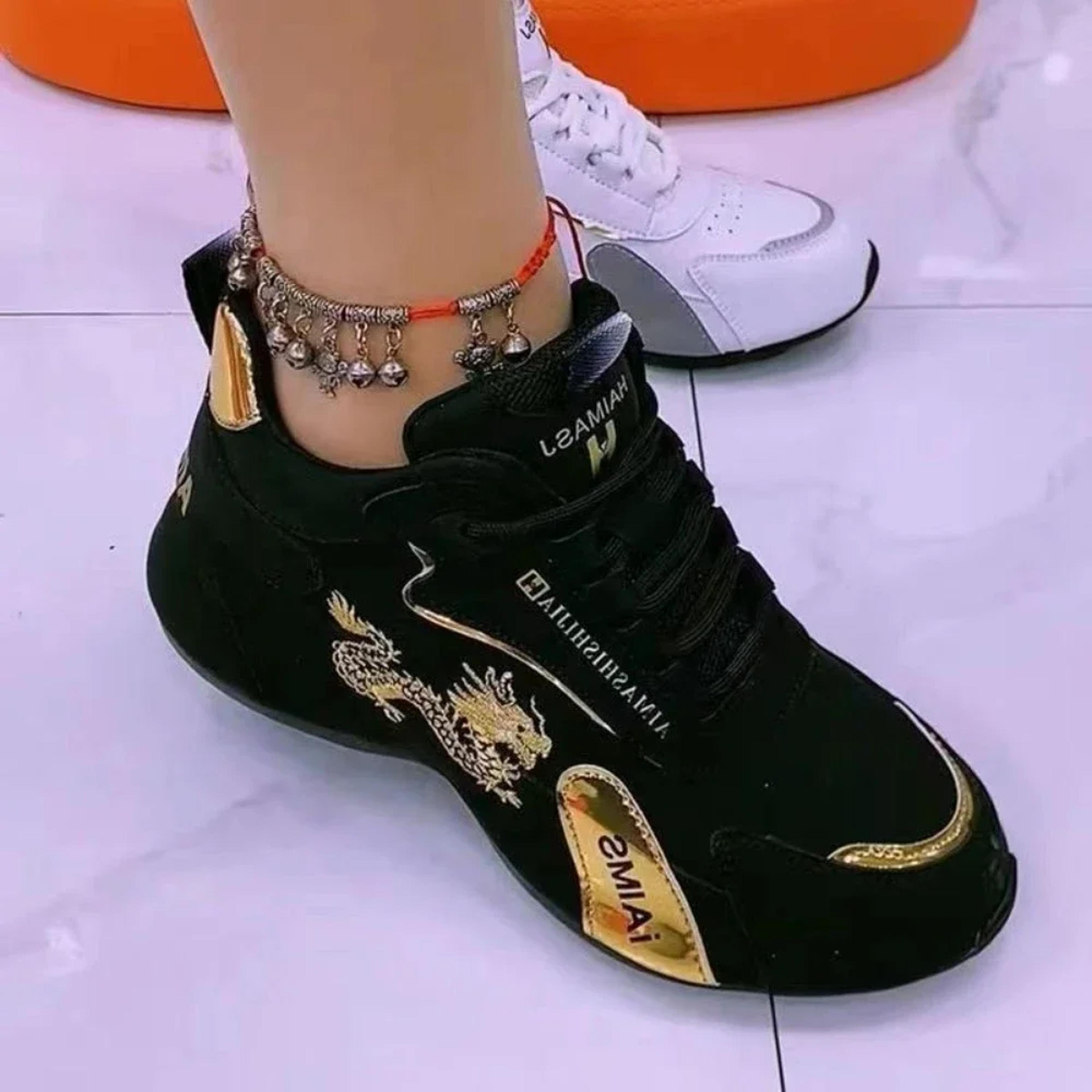 Womens Waterproof Platform Sneakers Lightweight Breathable Leather Casual Walking Shoes 6