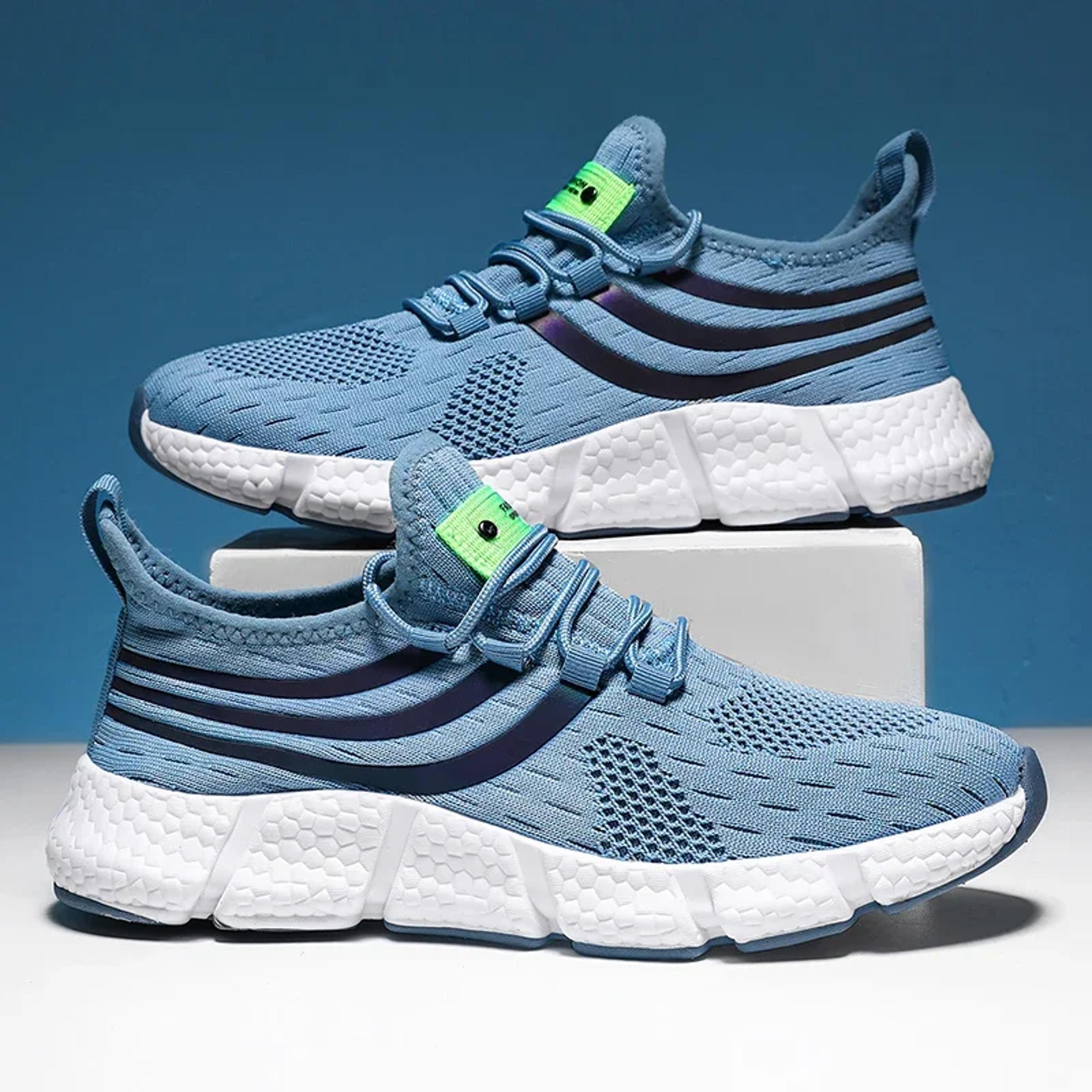 Mens Breathable Platform Sneakers Lightweight Running And Walking Shoes 0