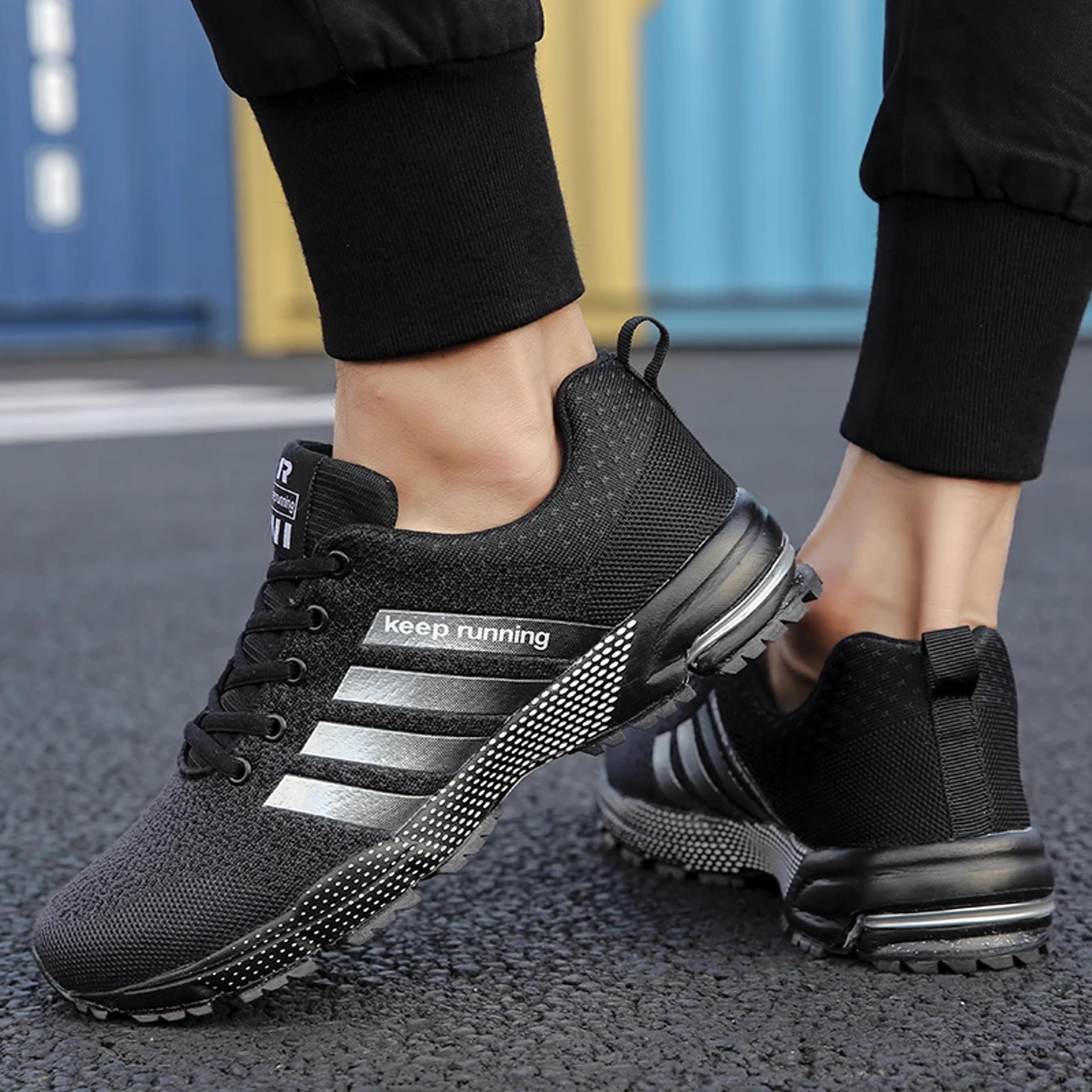 Mens Breathable Lightweight Sneakers For Walking Running And Training 4