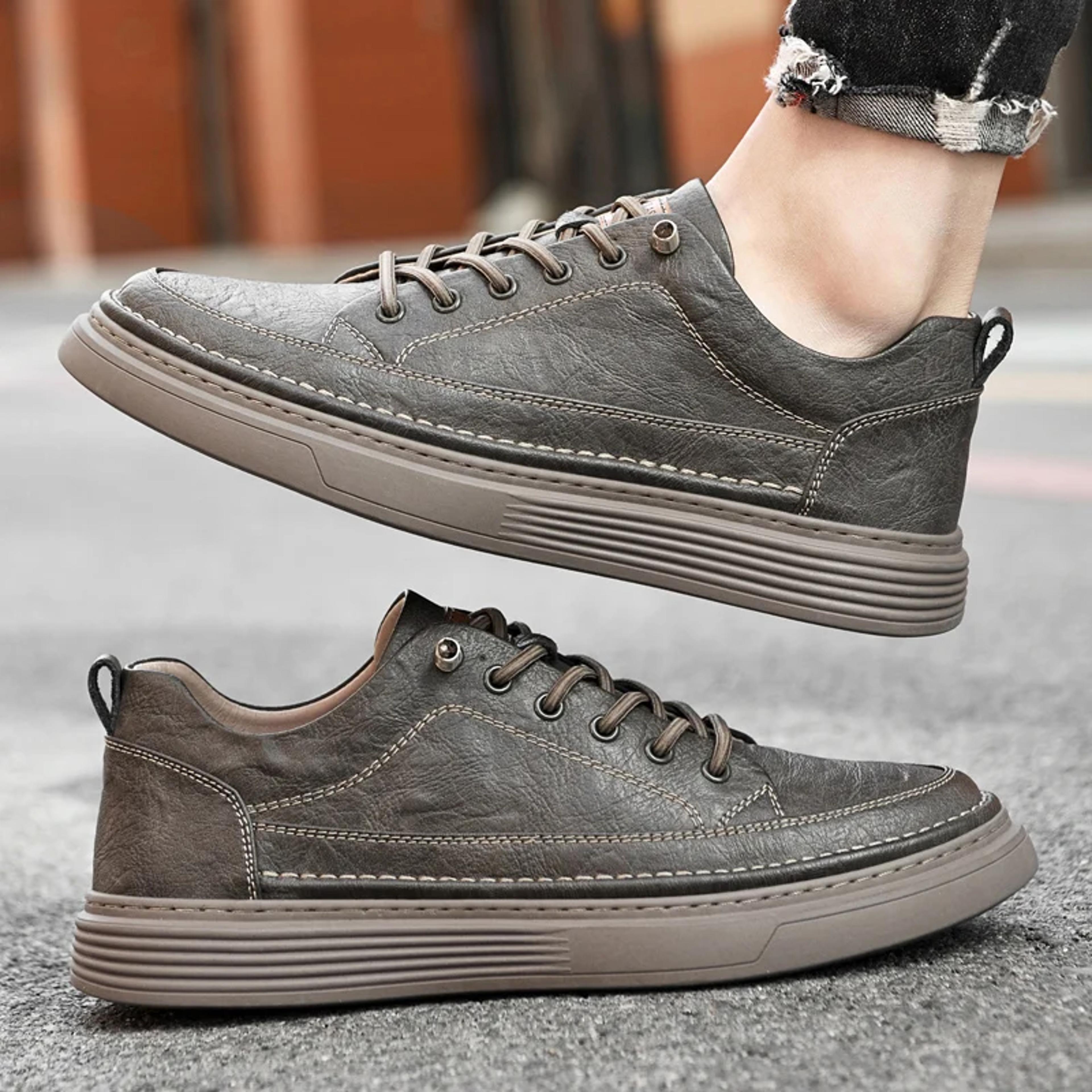 Handmade Genuine Leather Men Casual Oxford Shoes 3