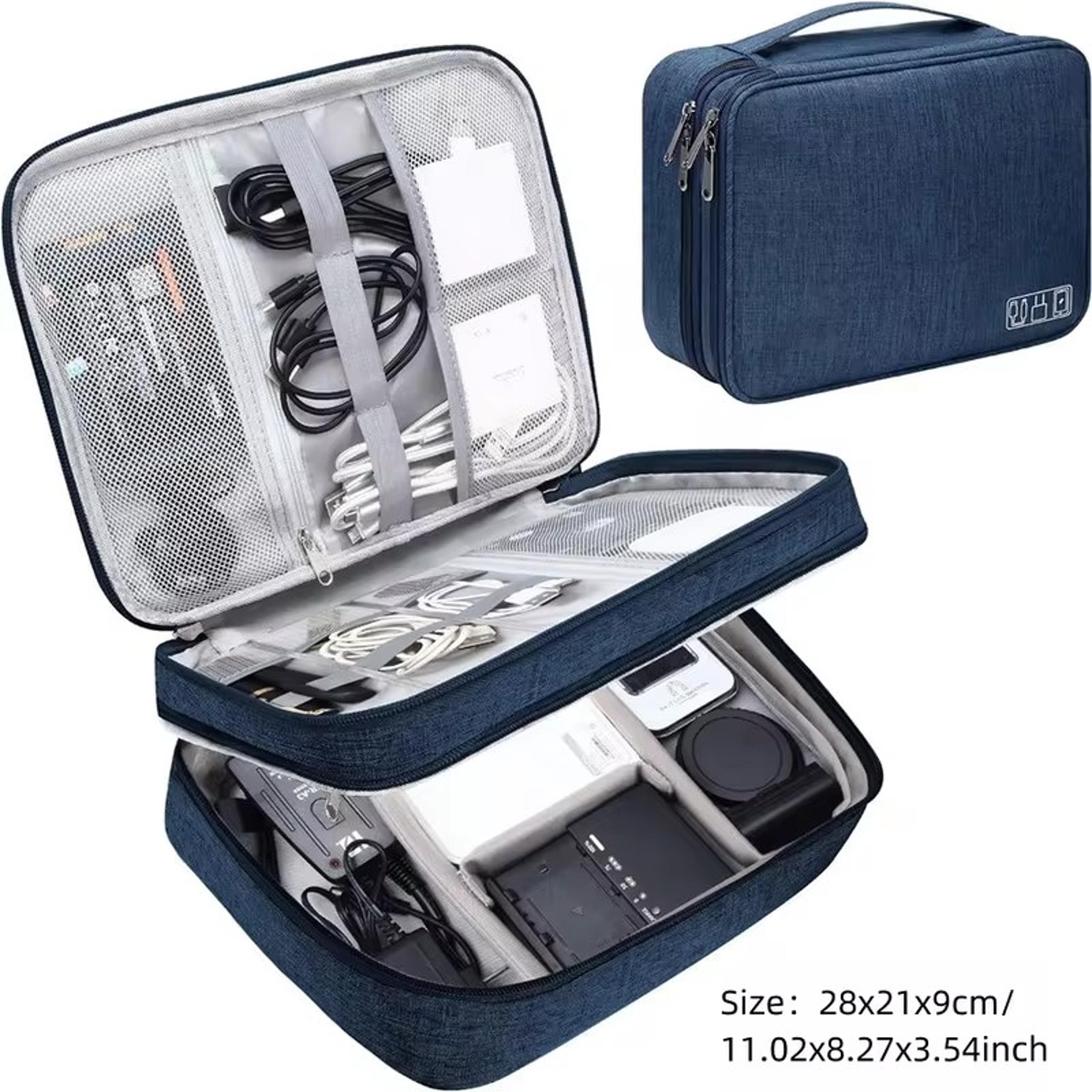 Waterproof Travel Cable Organizer Bag For Chargers USB Cords And Tech Accessories 10