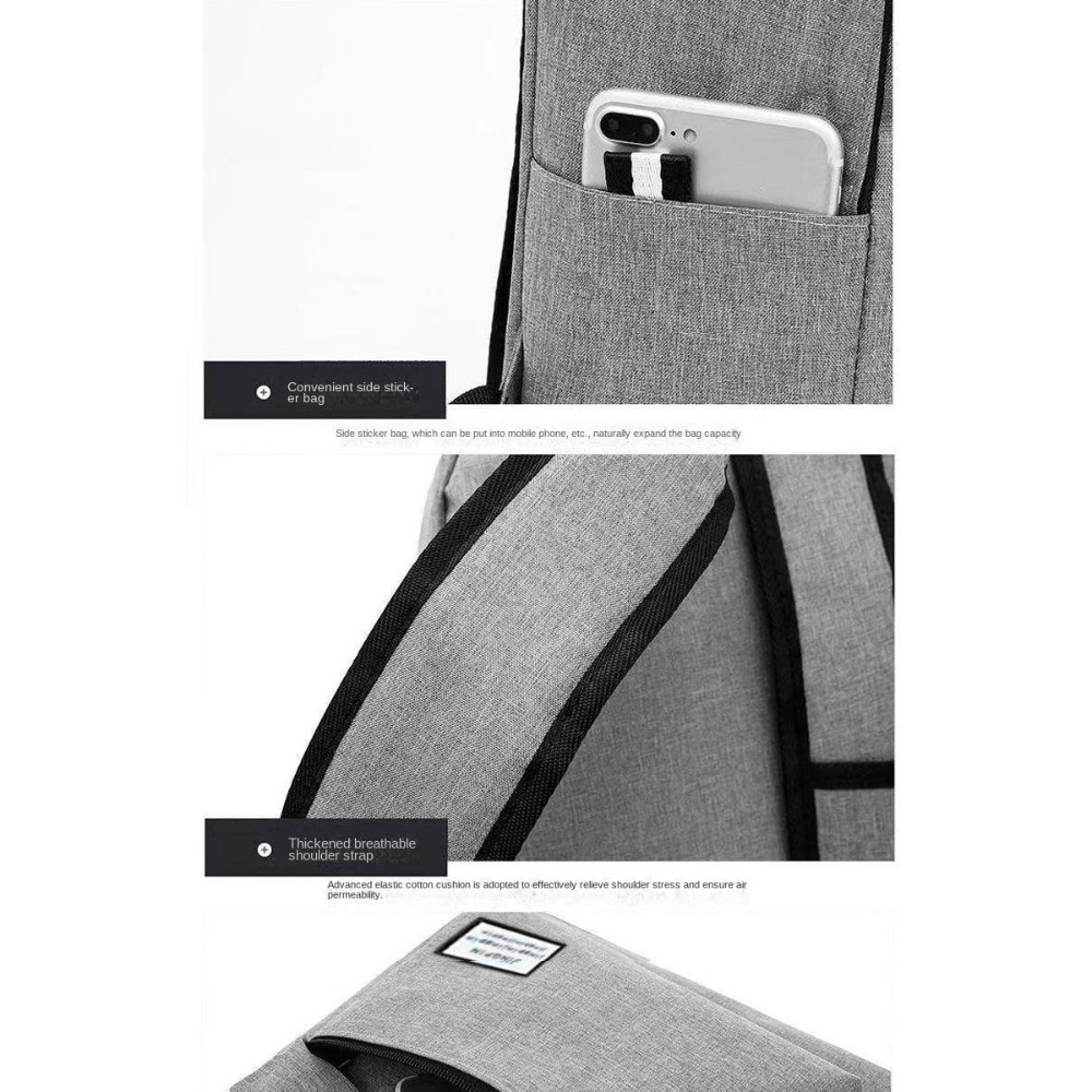 Minimalist Oxford Laptop Backpack Large Capacity Travel And School Bag 3