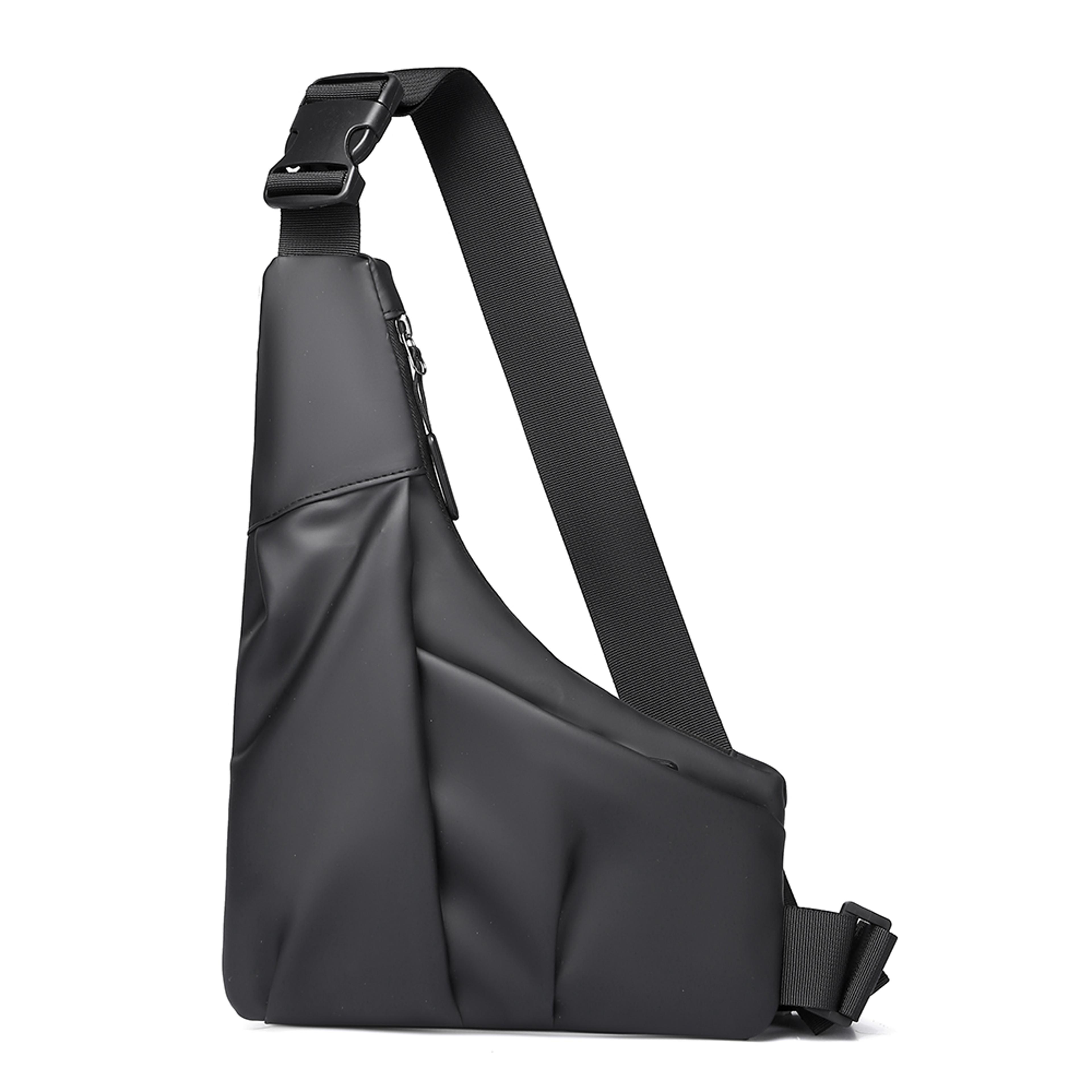 Secure Triangle Crossbody Bag For Men Anti Theft Travel Chest Sling Bag 6