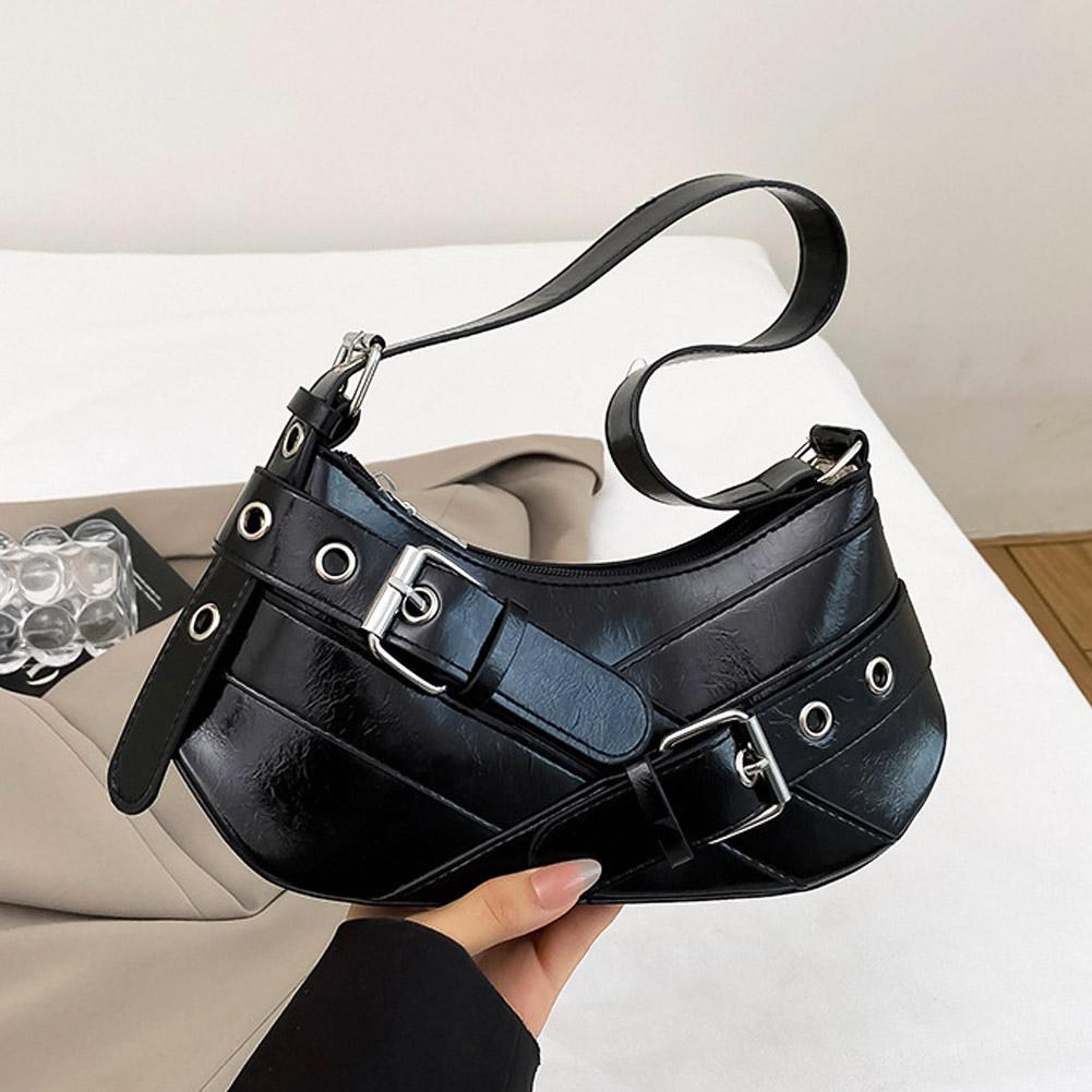 Y2K Shoulder Bag Vintage Punk Crossbody Underarm Purse For Women 1