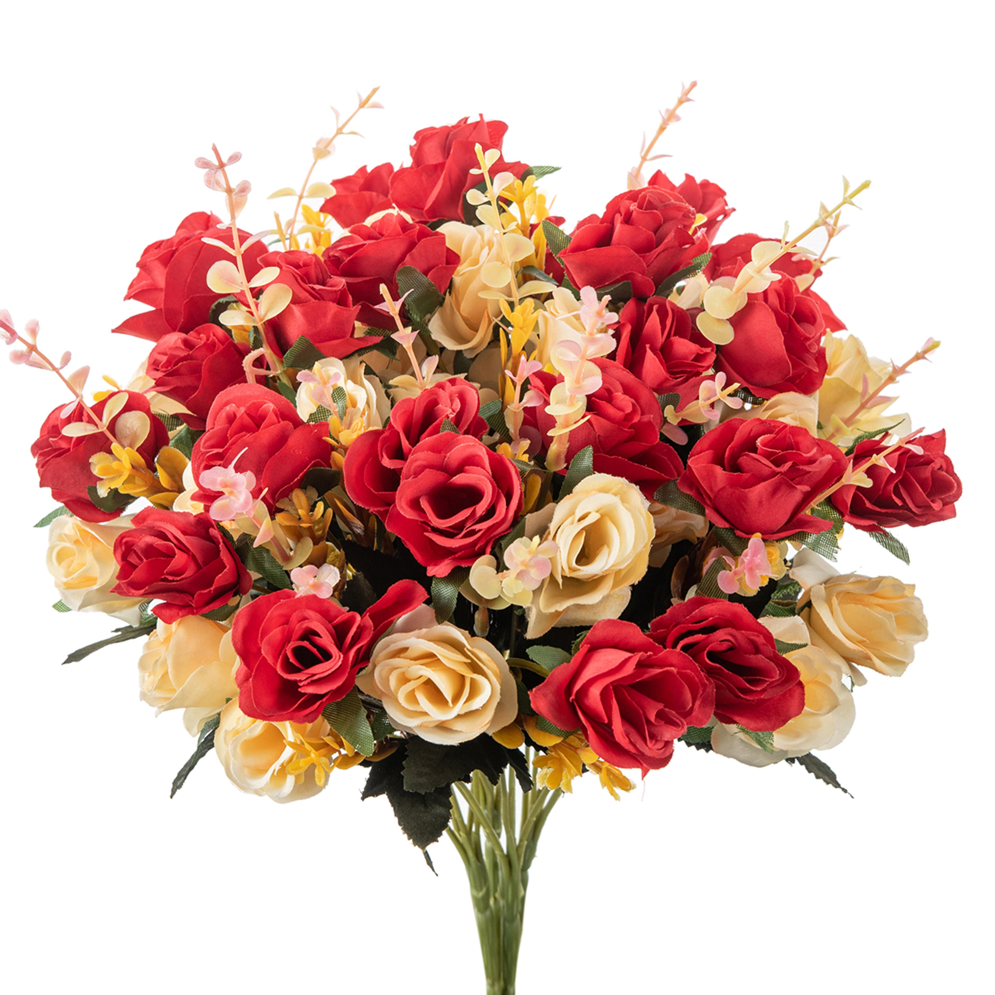 silk rose artificial flowers for wedding bouquets home decor and diy floral crafts