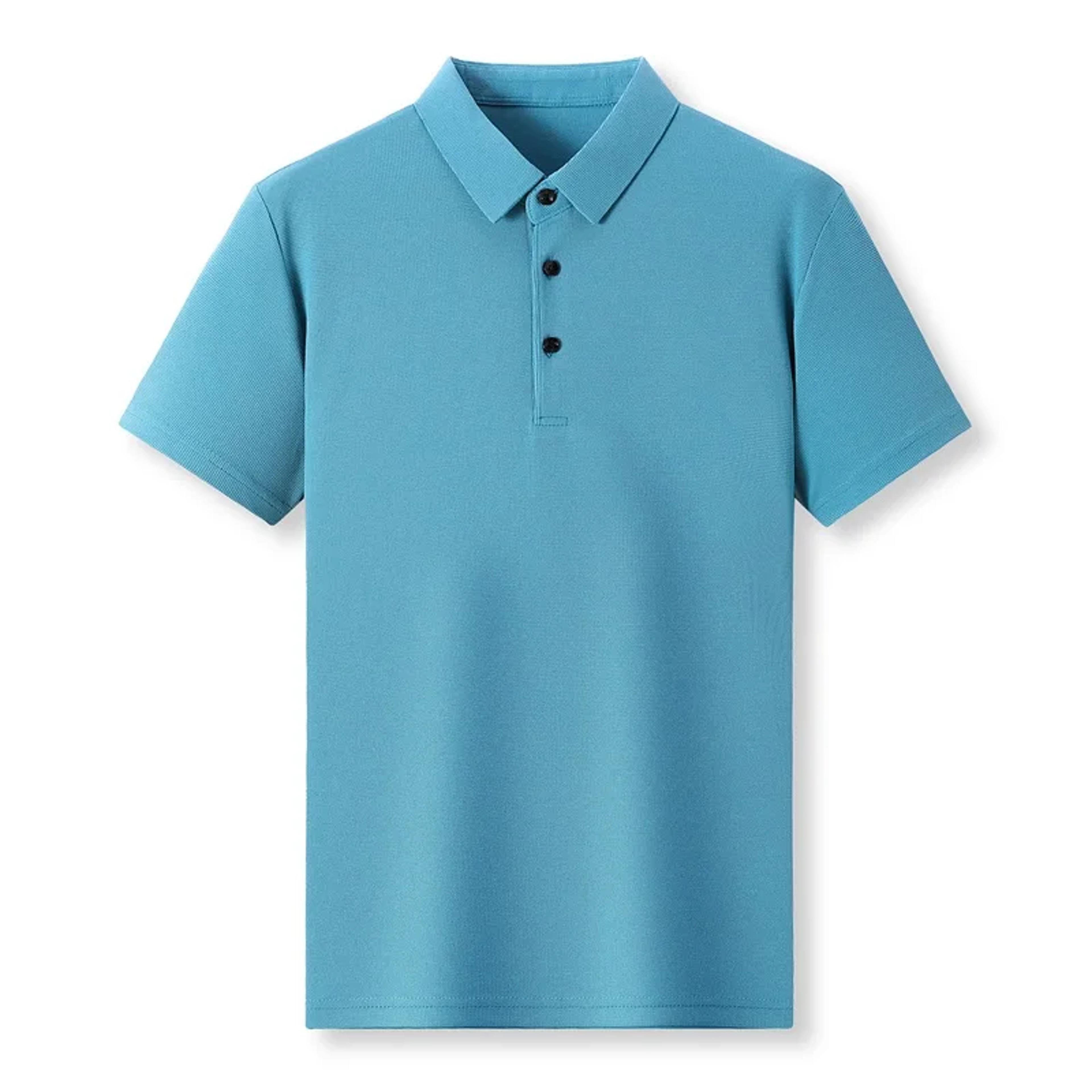 men's waffle knit polo shirt casual short sleeve textured top