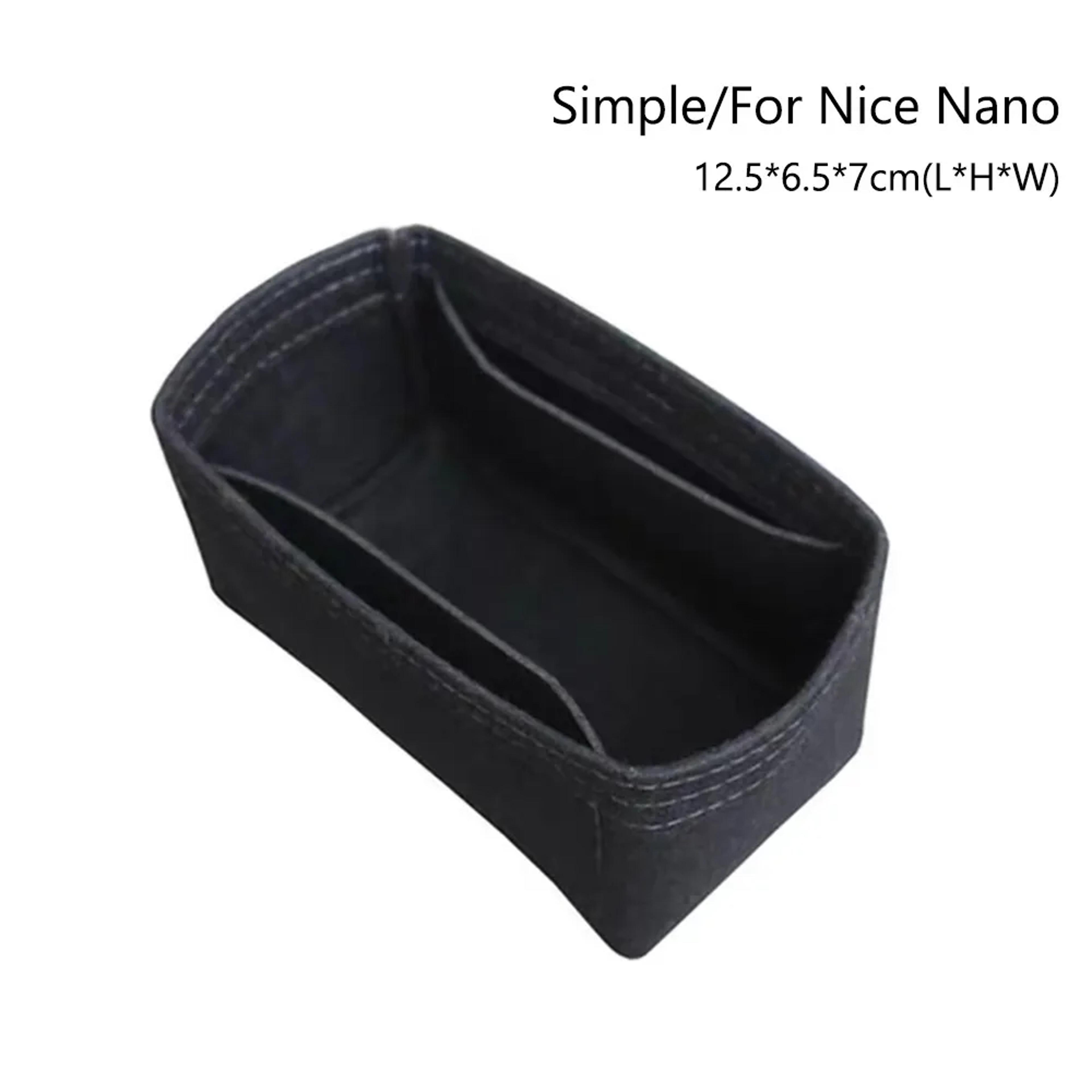Felt Purse Organizer Insert With Zipper For Nice Nano Mini BB 19